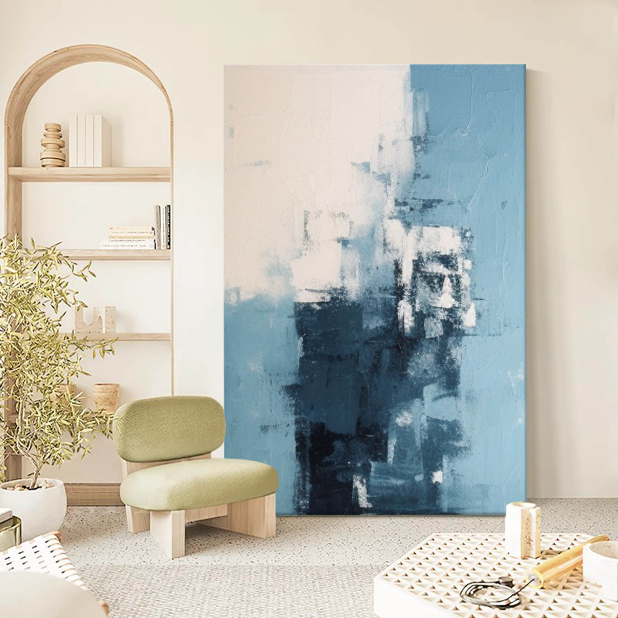 Wall Art Minimalist Block Abstract