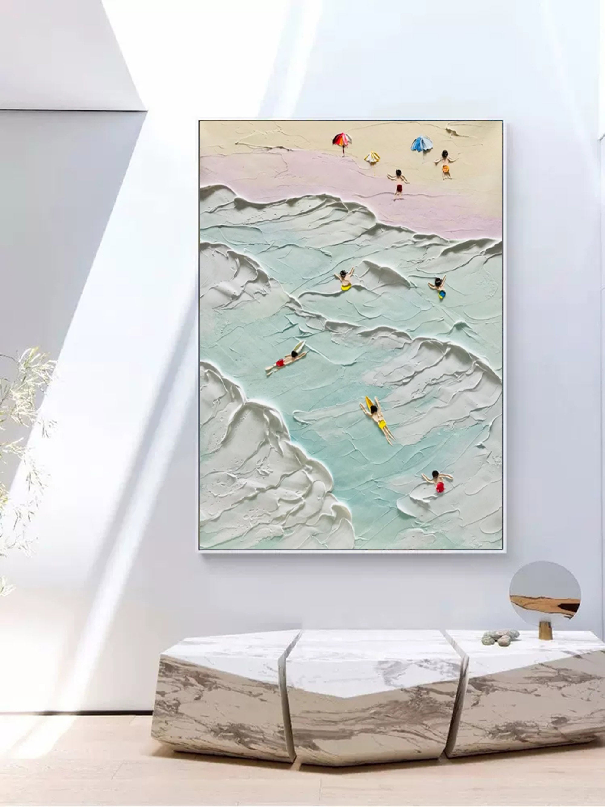 Plaster Art Texture Painting SG178 - Neutralighting