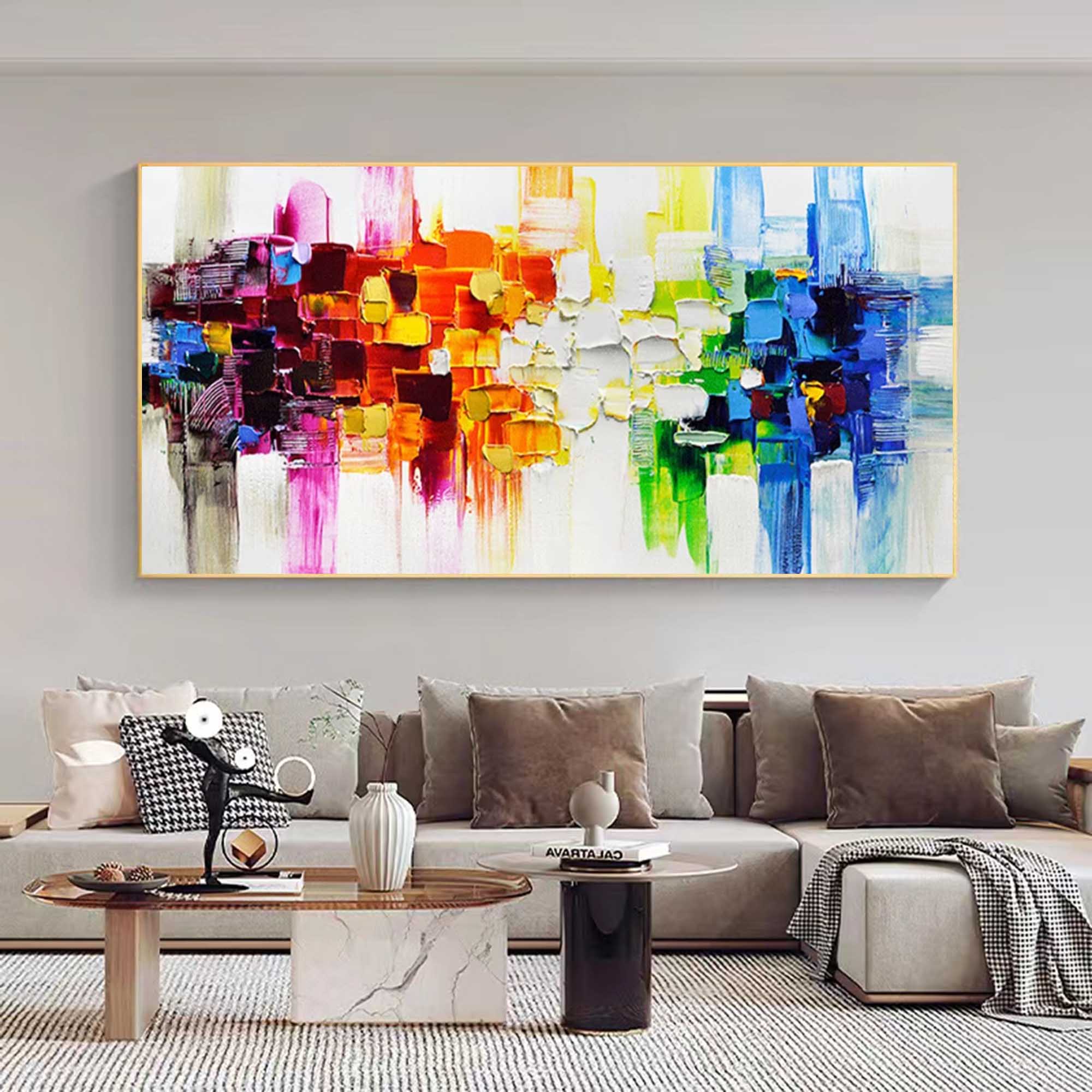 Wall Art Colorful Dynamic Abstract Chaotic