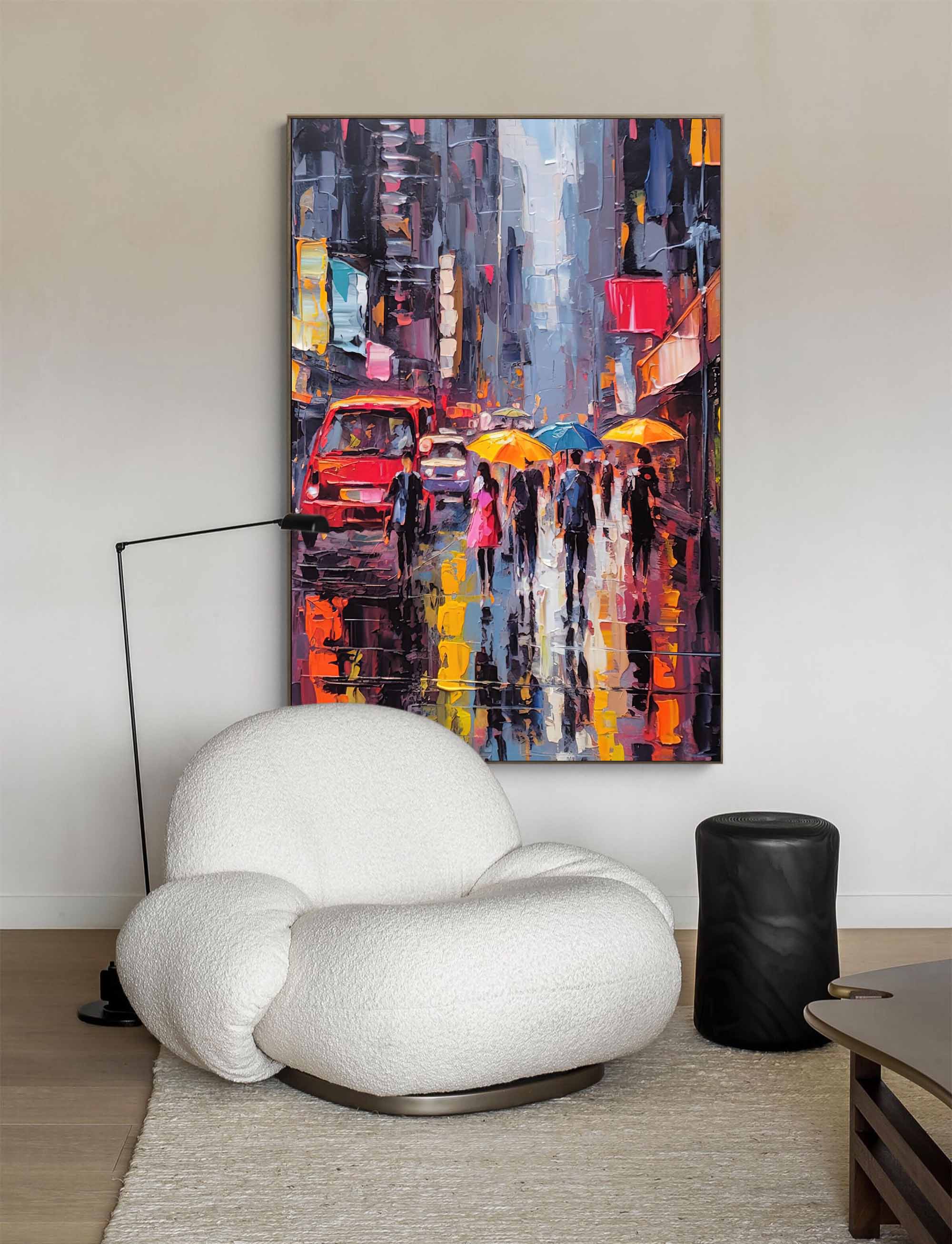 Wall Art Architecture Impasto Expressionist Urban
