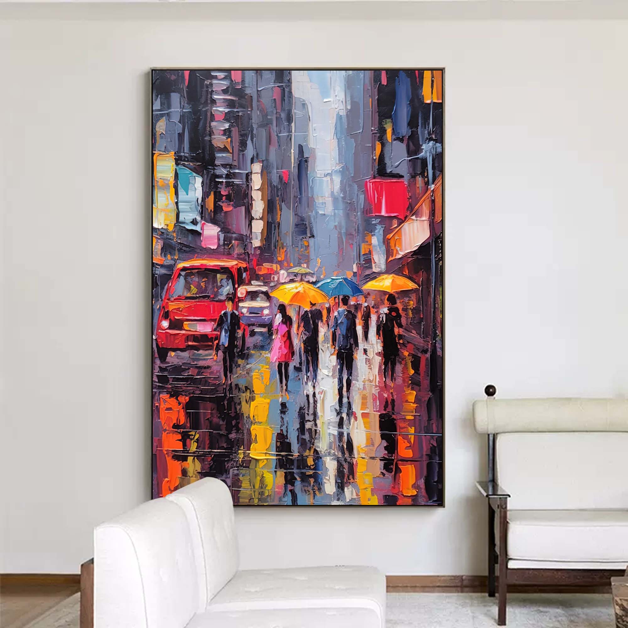 Wall Art Architecture Impasto Expressionist Urban