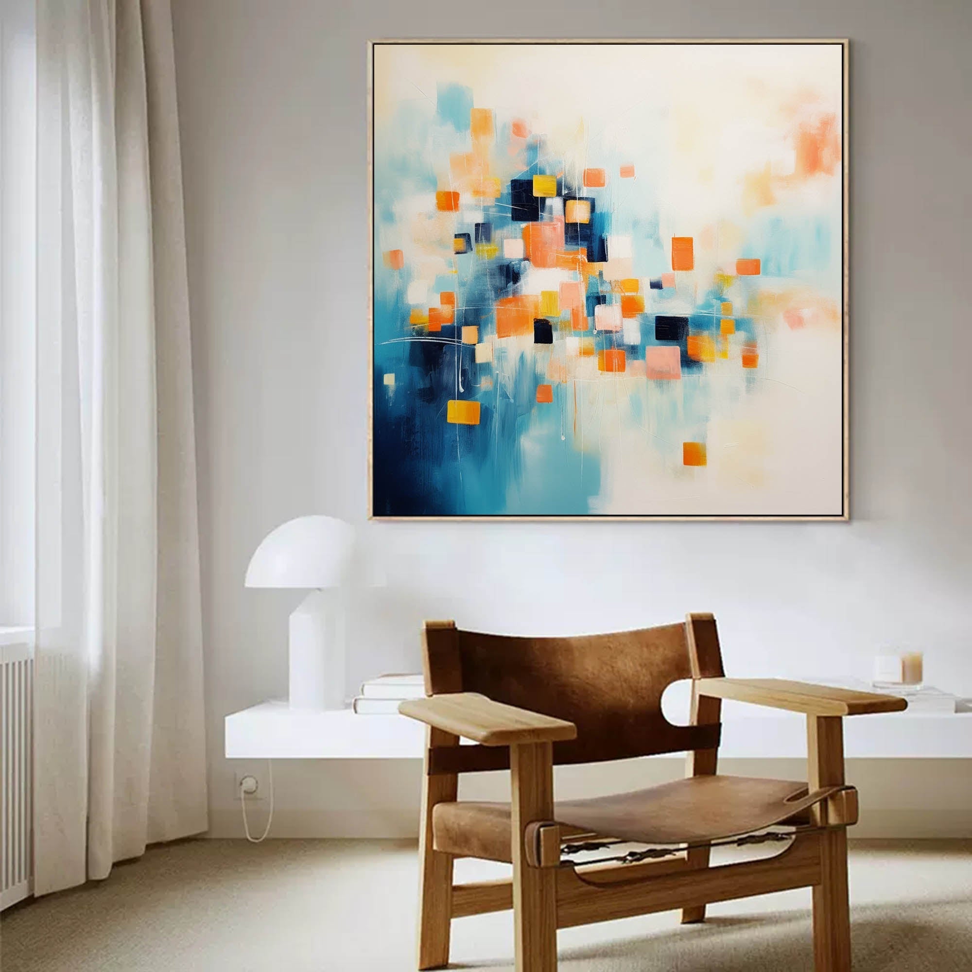 Abstract Canvas Art AB224 - Neutralighting