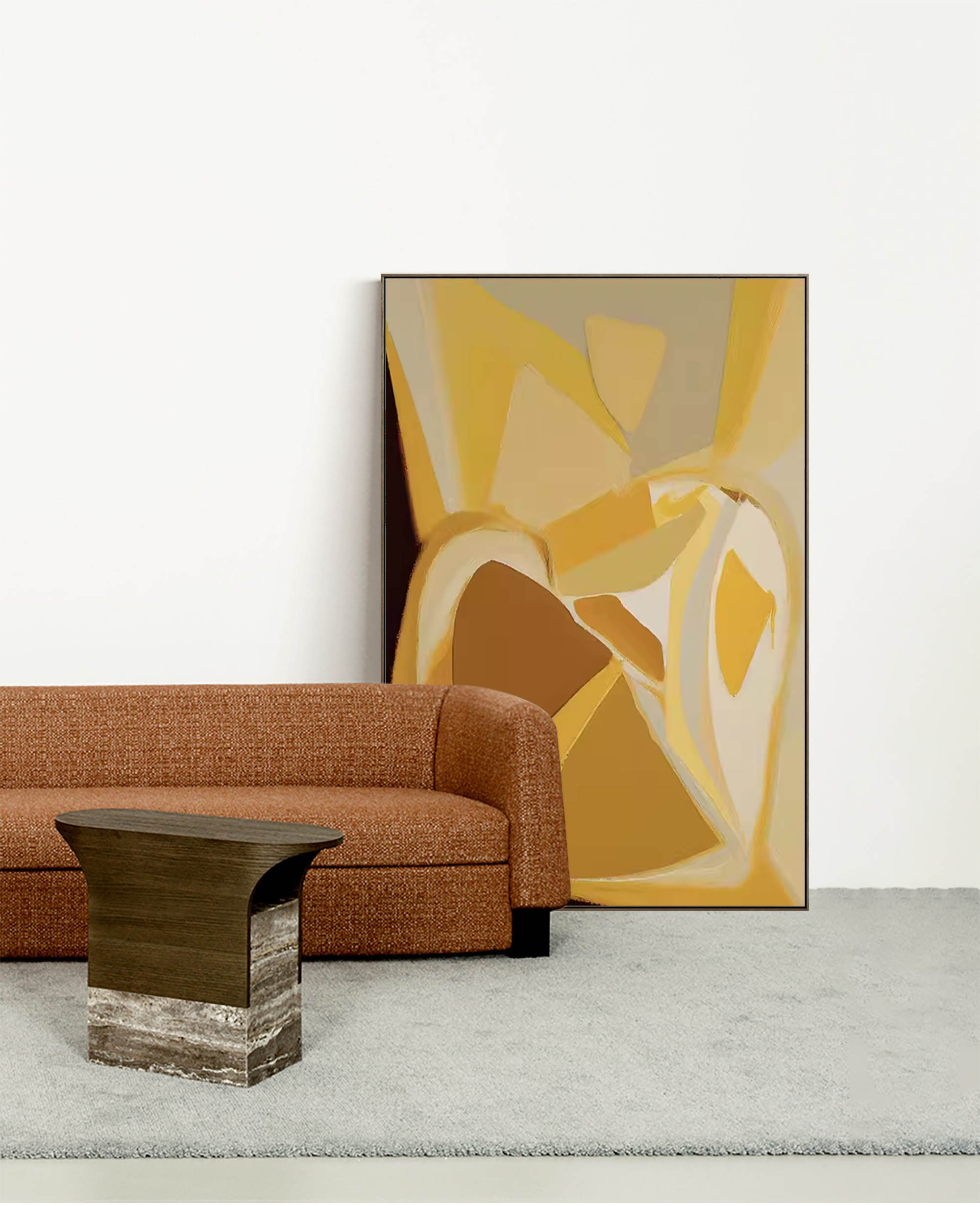 Abstract Canvas Art AB071 - Neutralighting