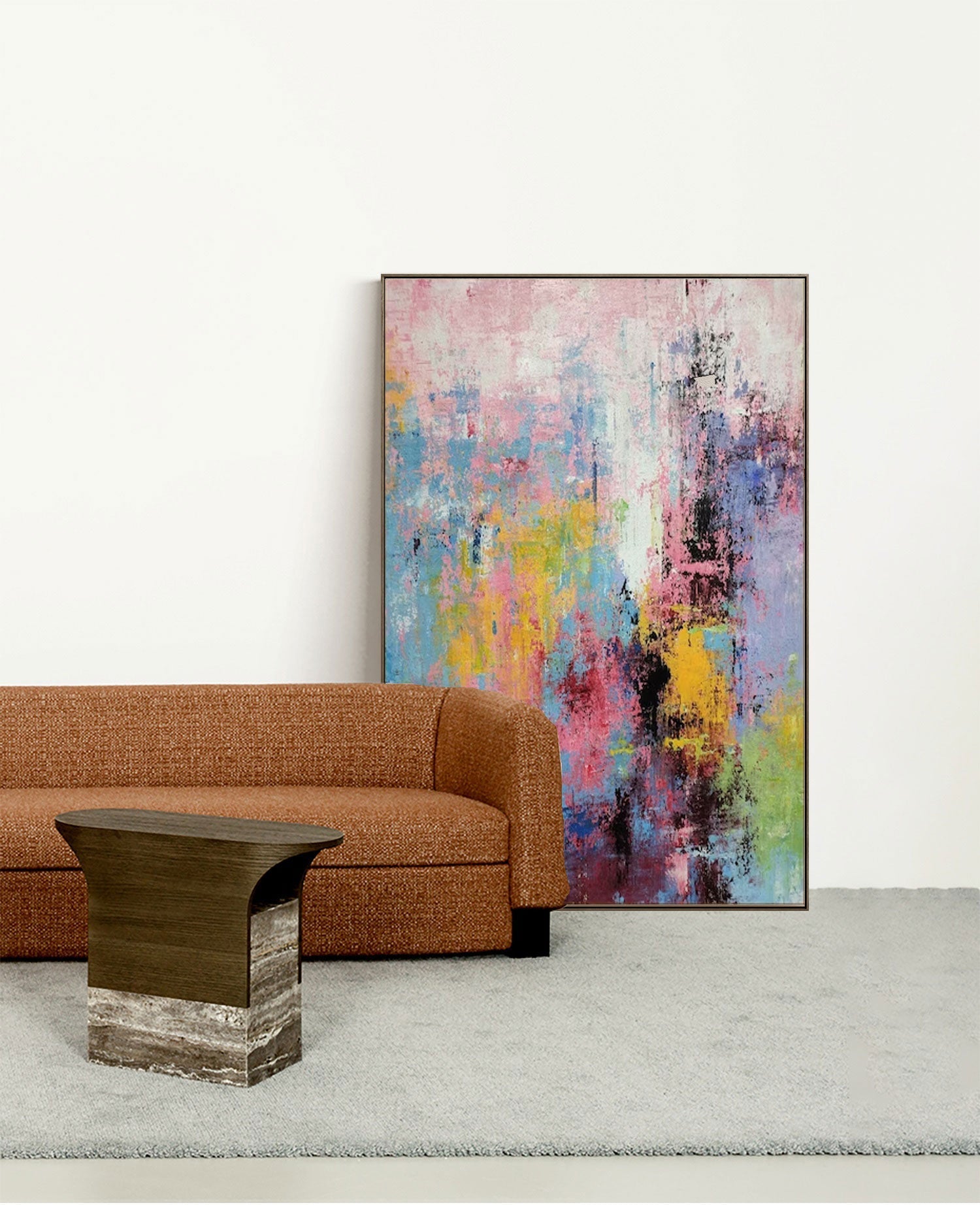 Abstract Canvas Art AB077 - Neutralighting