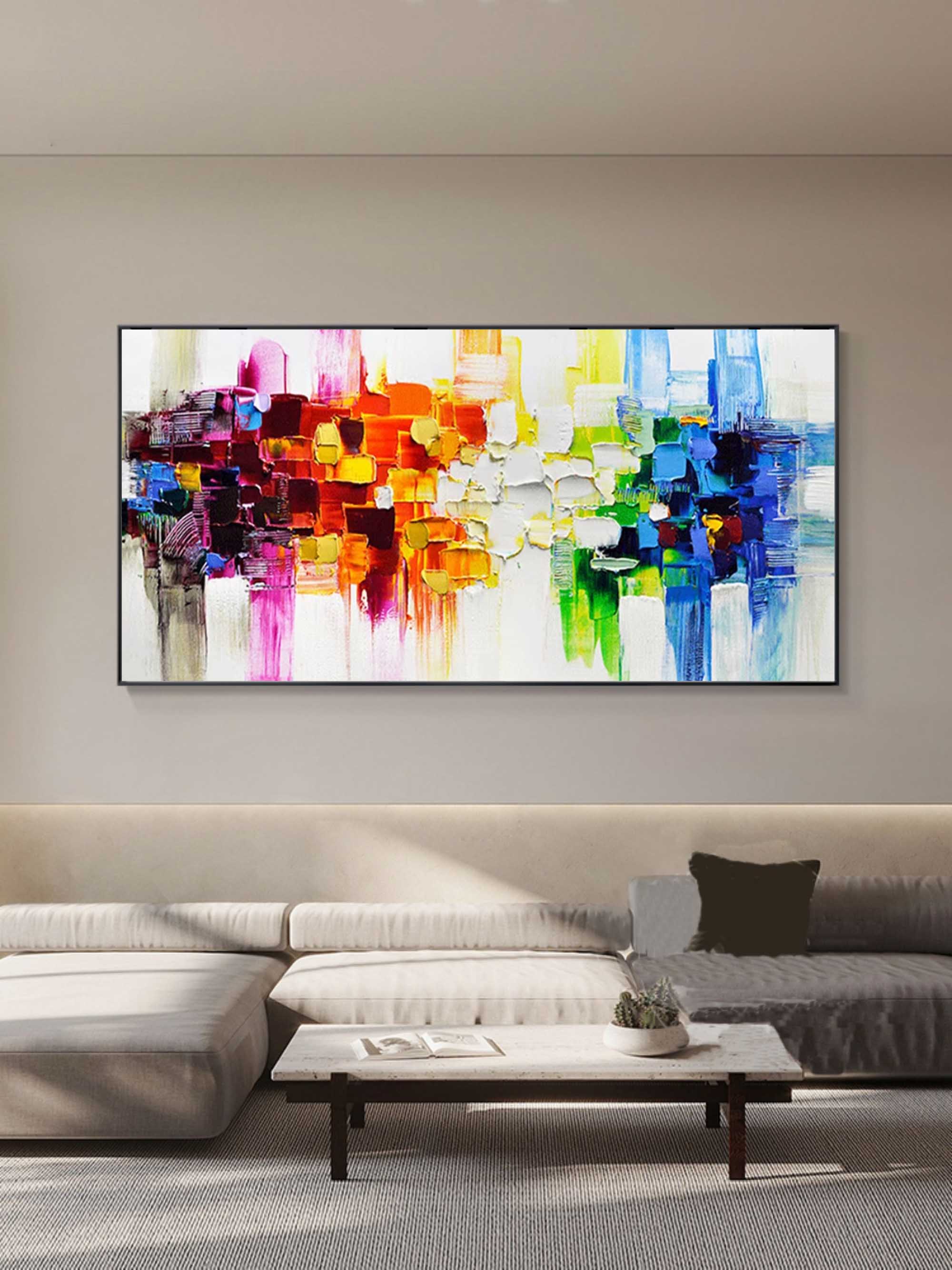 Wall Art Colorful Dynamic Abstract Chaotic