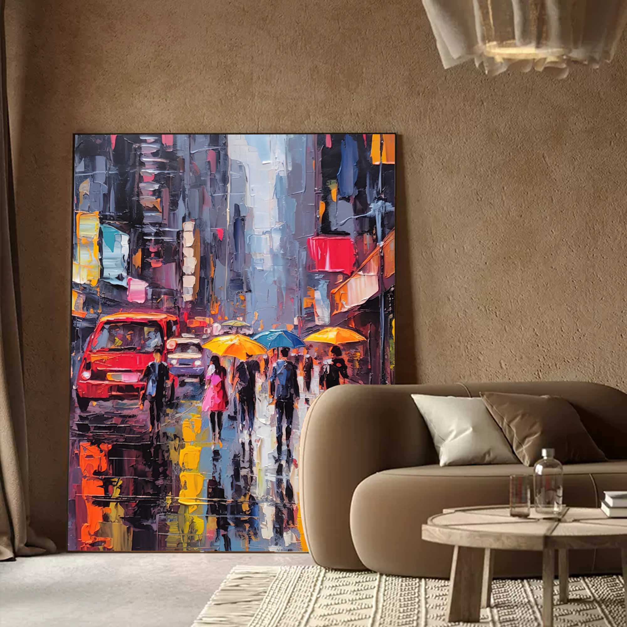 Wall Art Architecture Impasto Expressionist Urban