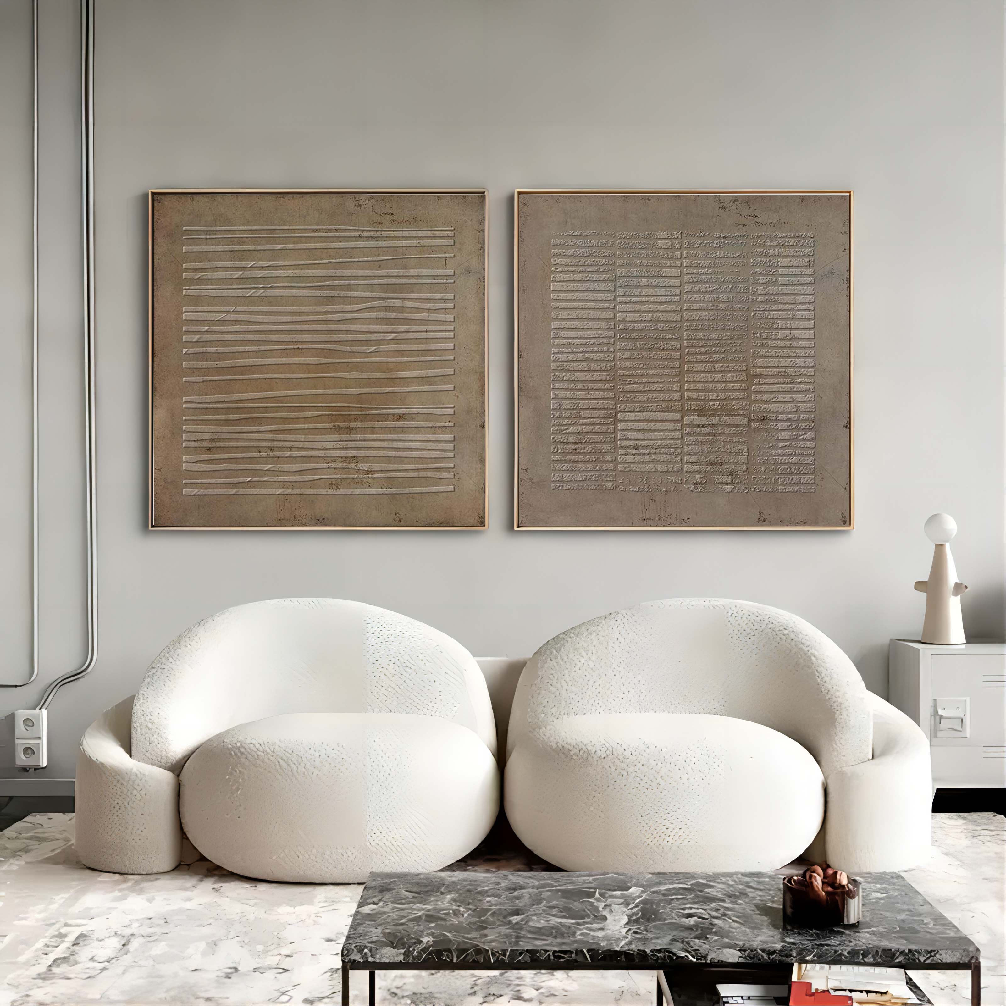 Wall Art Abstract Wabi-Sabi Neutral Modern