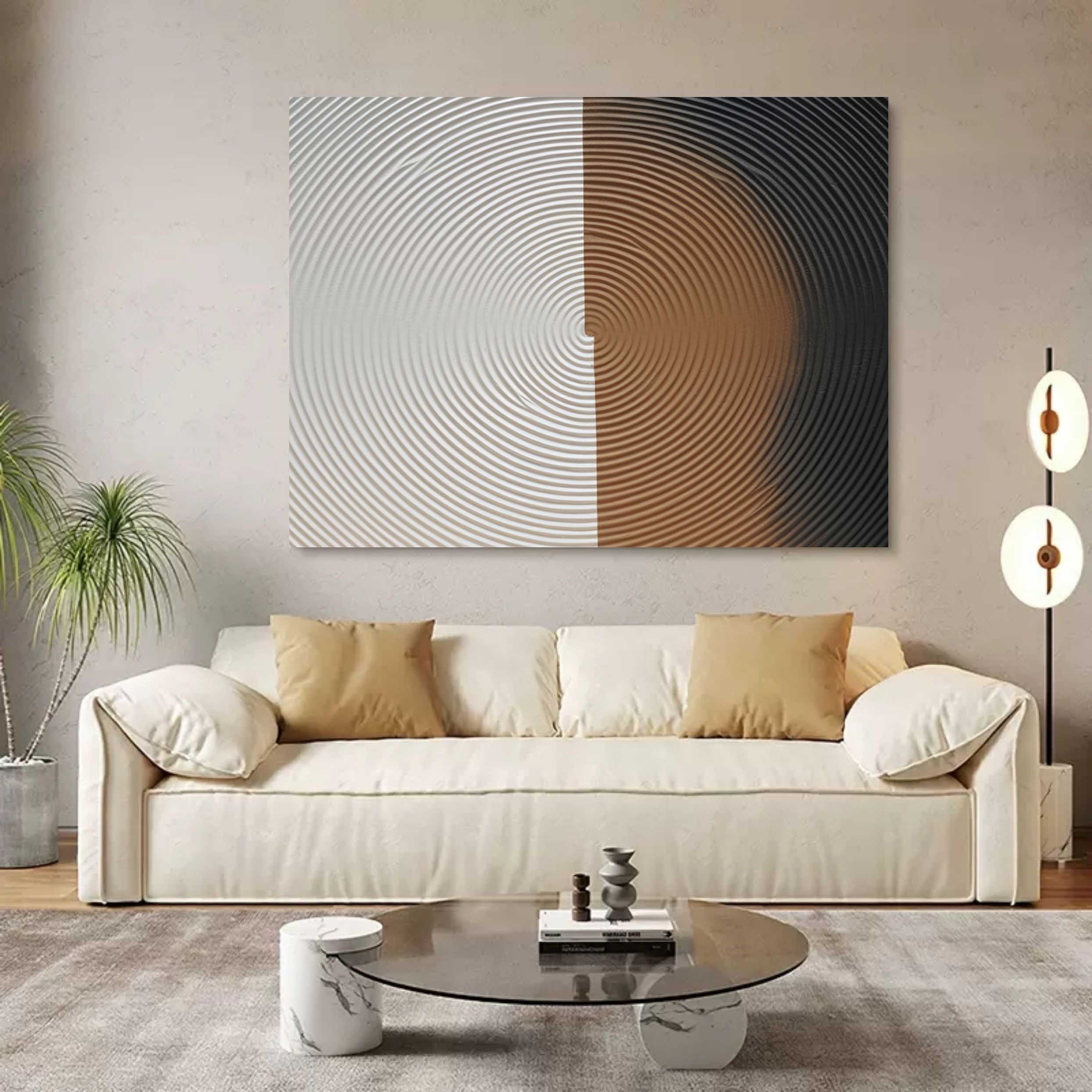 Plaster Art Texture Painting SG240 - Neutralighting