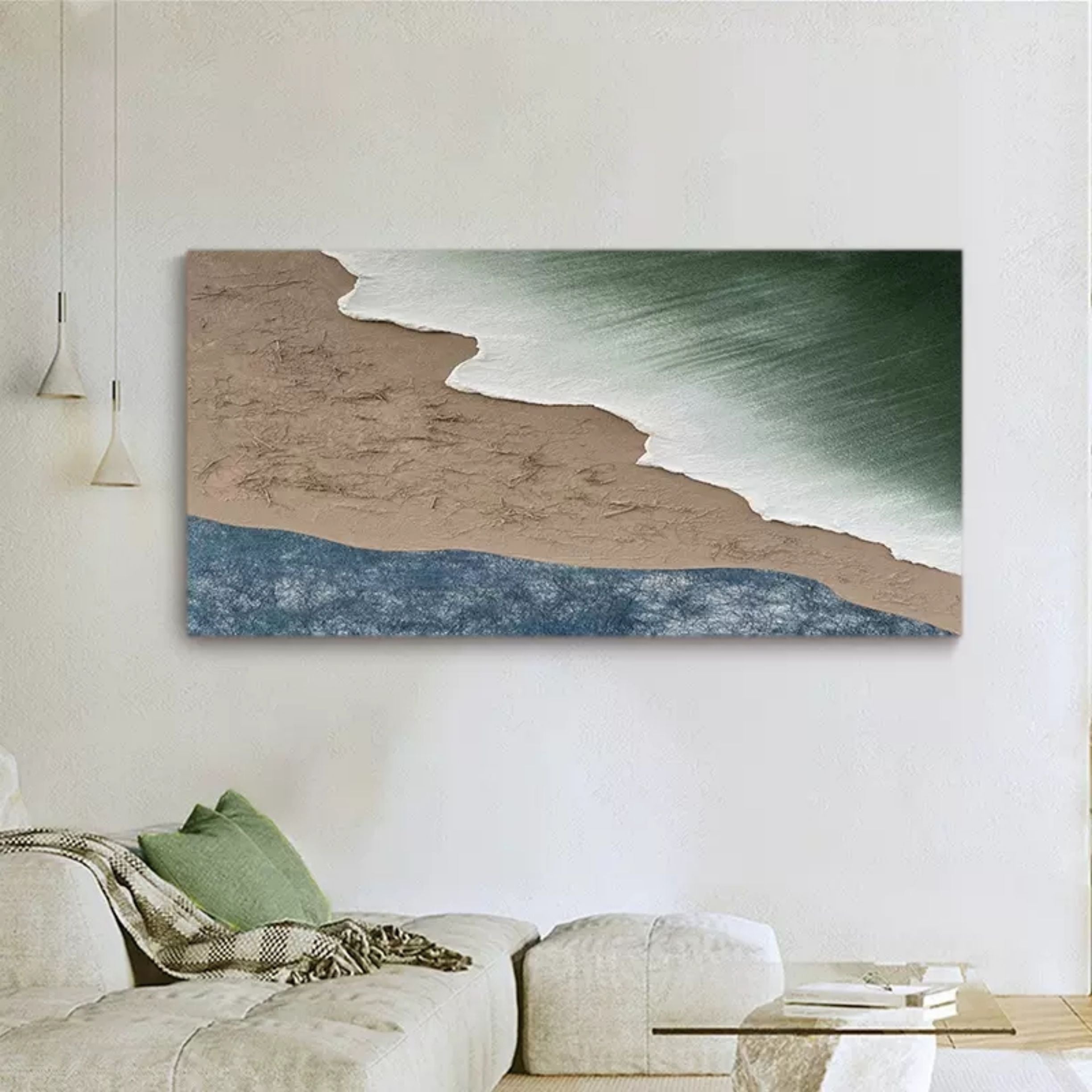 Wall Art Plaster Landscape Moody Modern