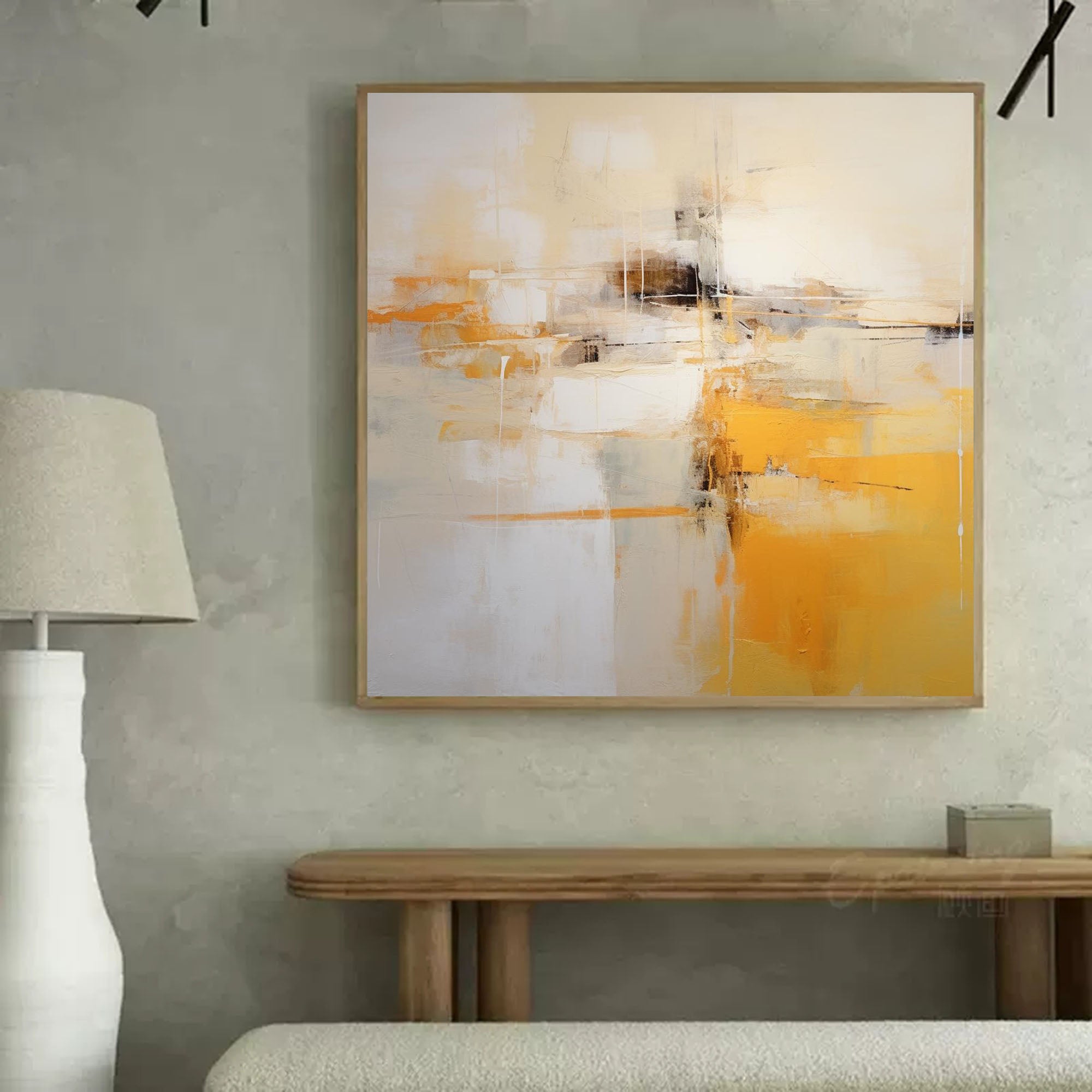 Abstract Canvas Art AB055 - Neutralighting