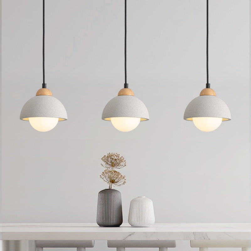 Muto Modern Pendant Light Cement White Bedroom/Kitchen Island - Neutralighting
