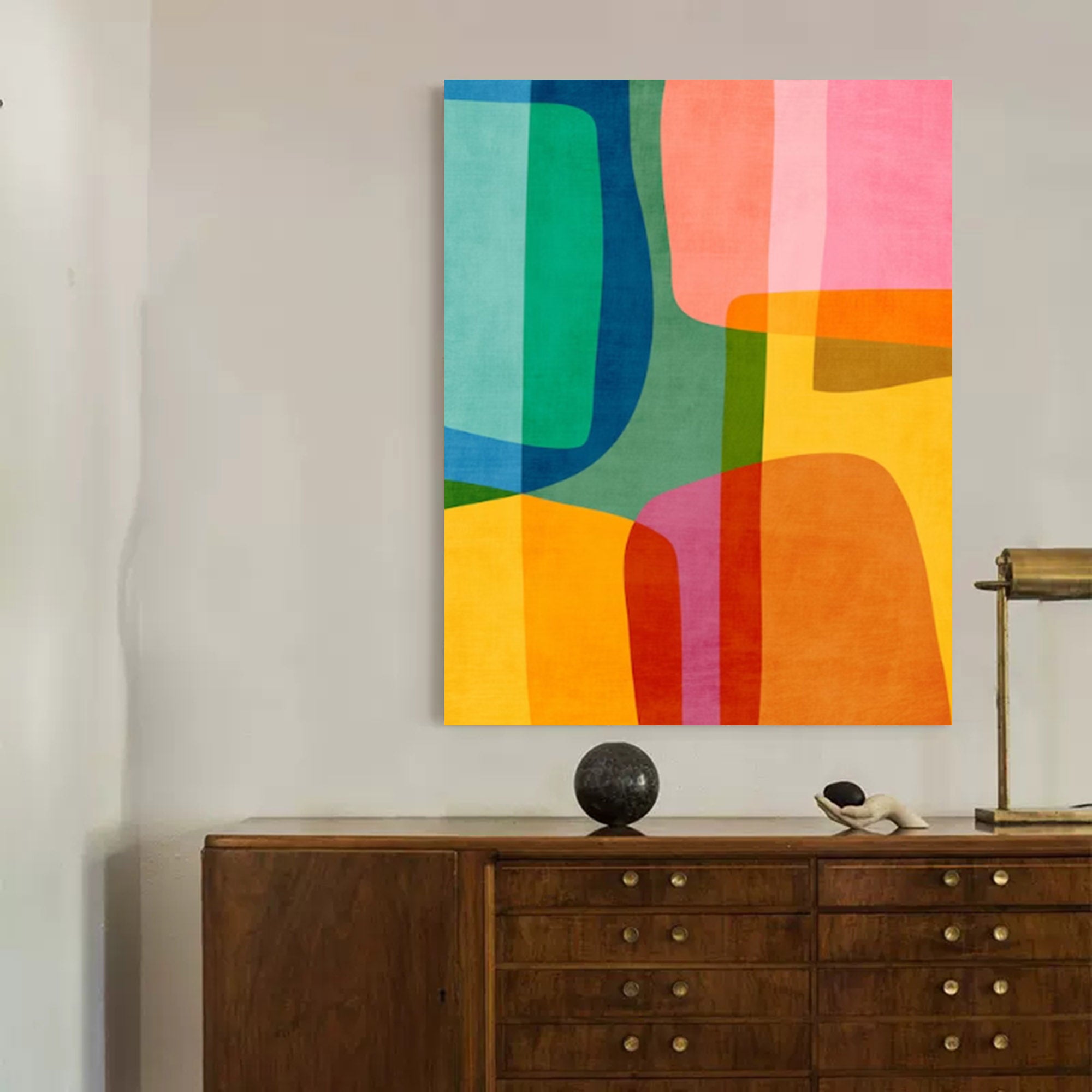 Abstract Canvas Art AB047 - Neutralighting