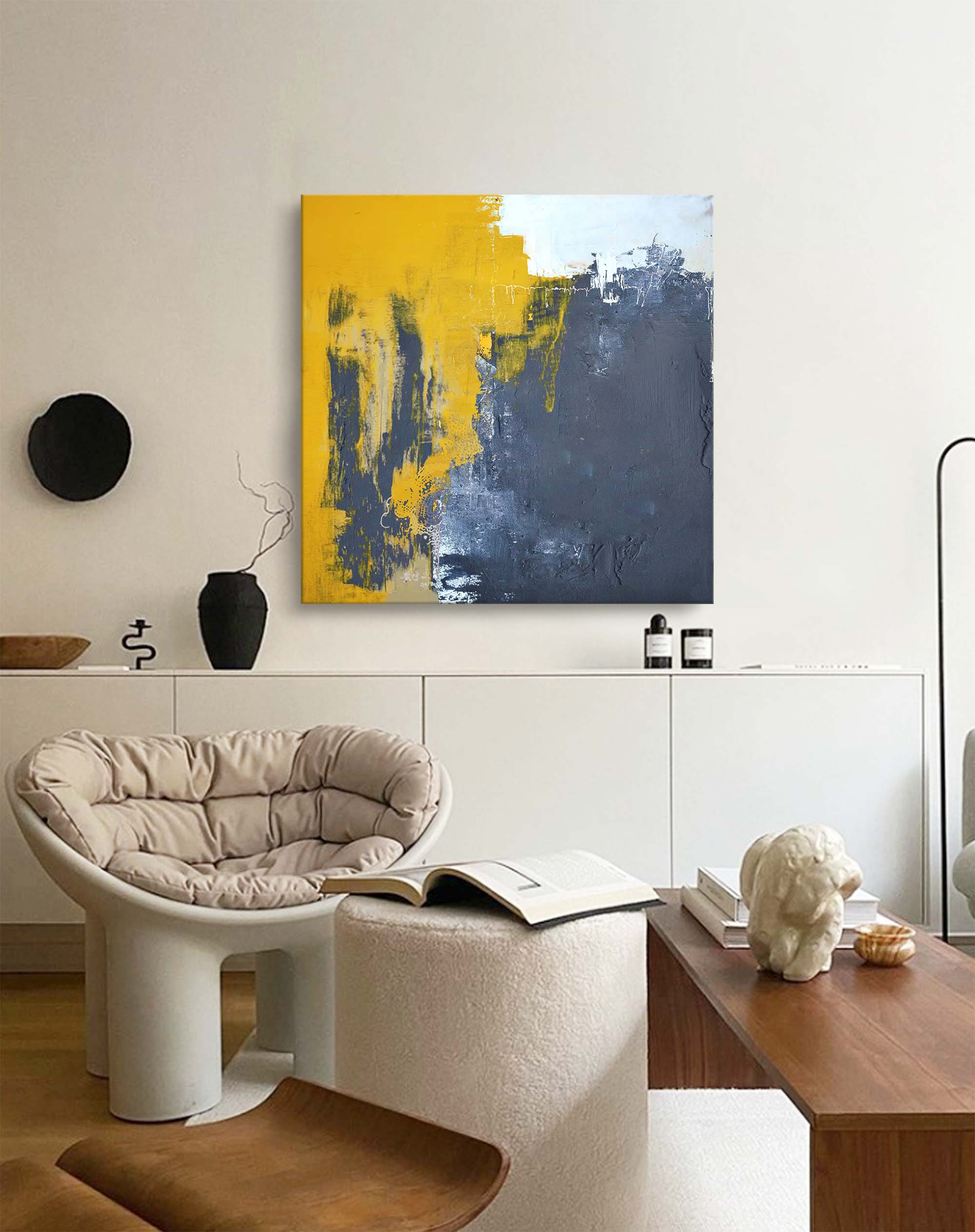 Wall Art Golden Slate Tectonic