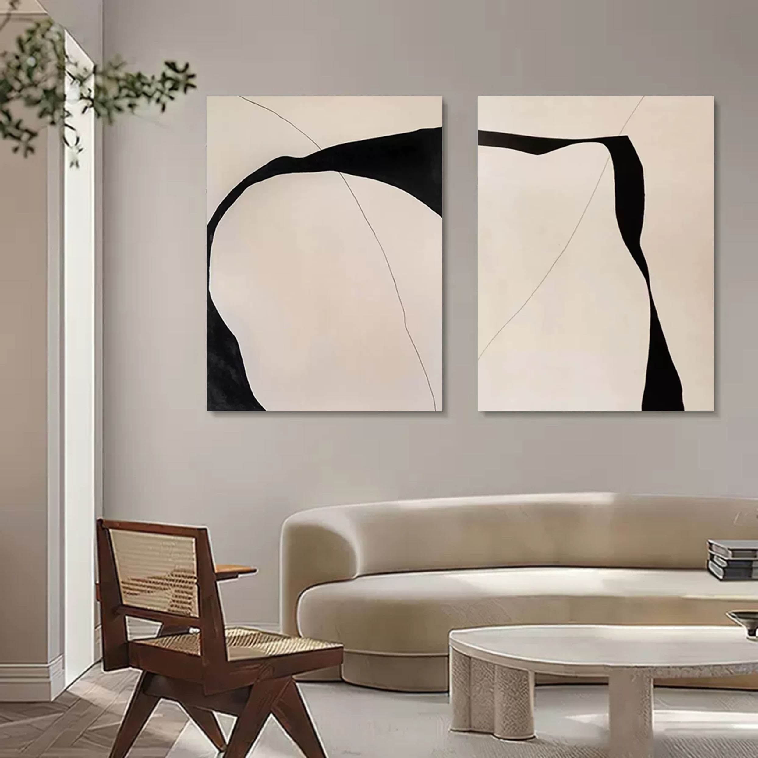 Abstract Painting Set Of 2 SP116 - Neutralighting