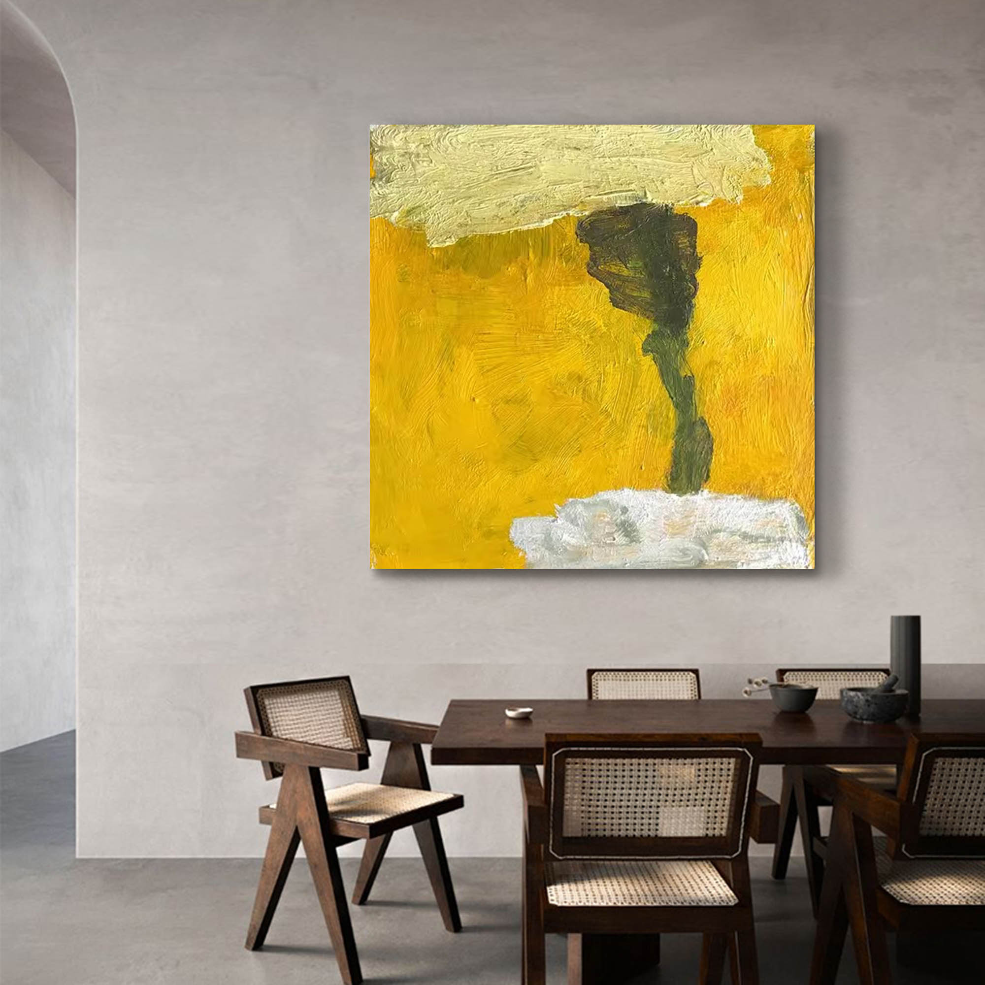 Wall Art Abstract Tree in Gold