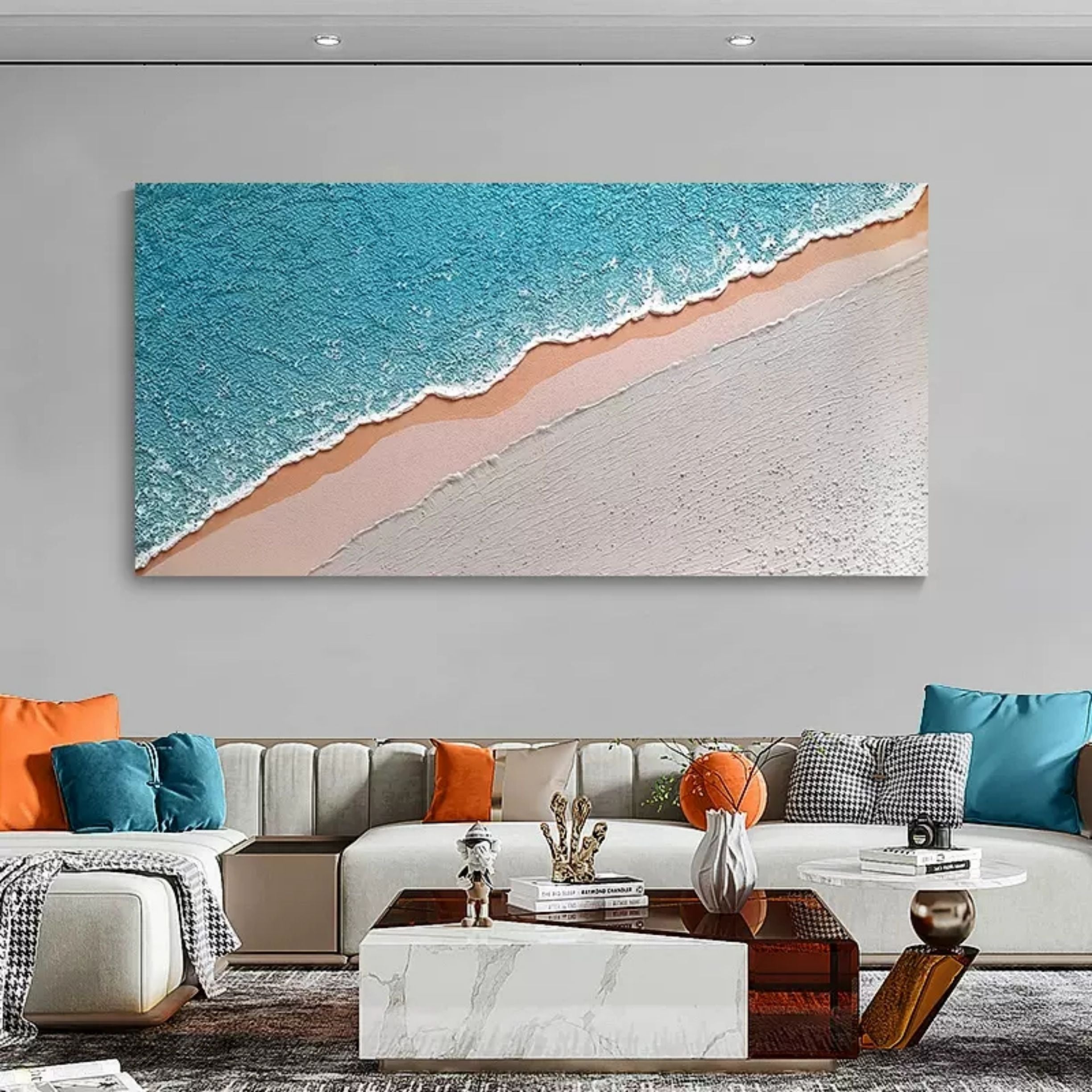 Plaster Art Texture Painting TX074 - Neutralighting