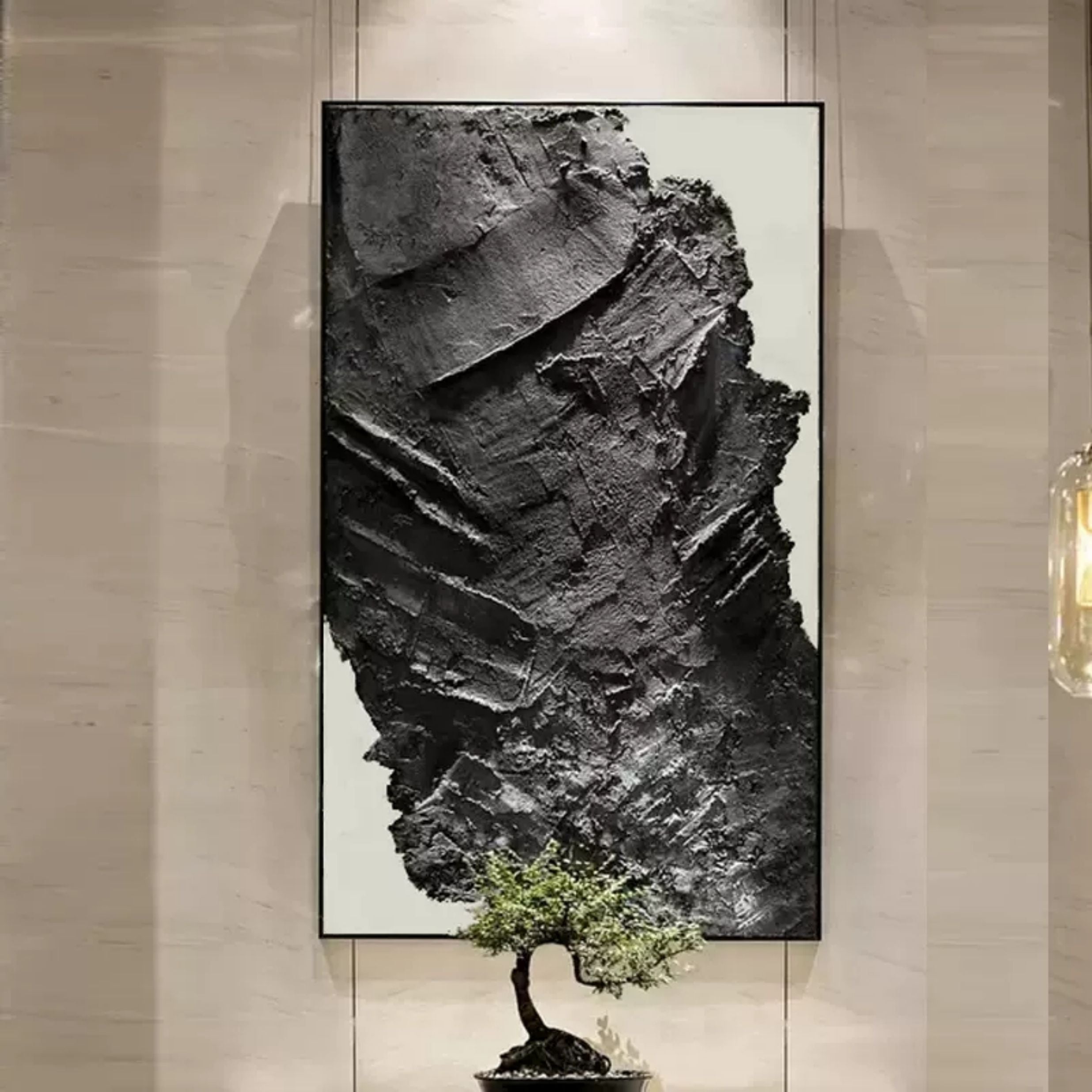 Plaster Art Texture Painting SG078 - Neutralighting