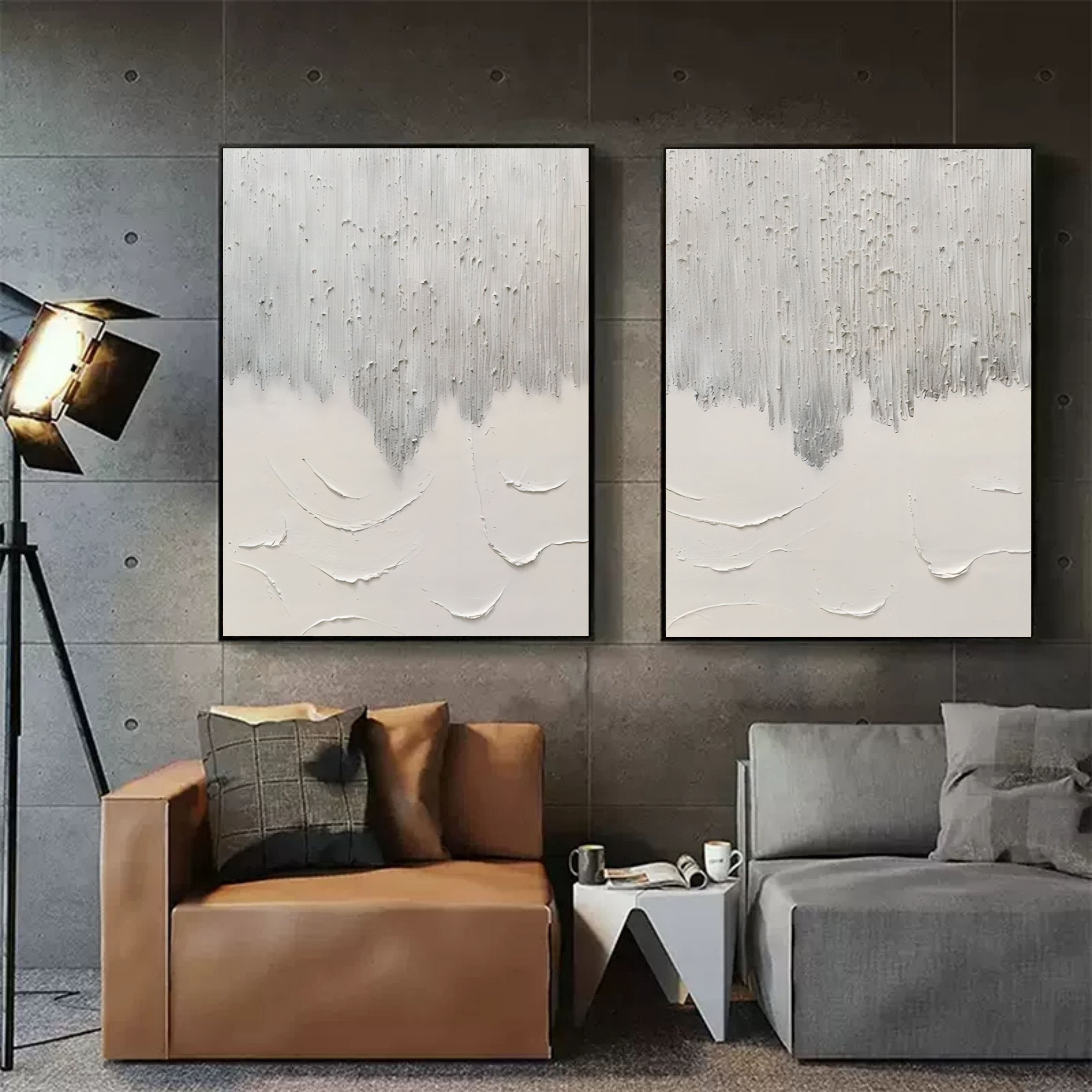 Abstract Painting Set Of 2 SP081 - Neutralighting