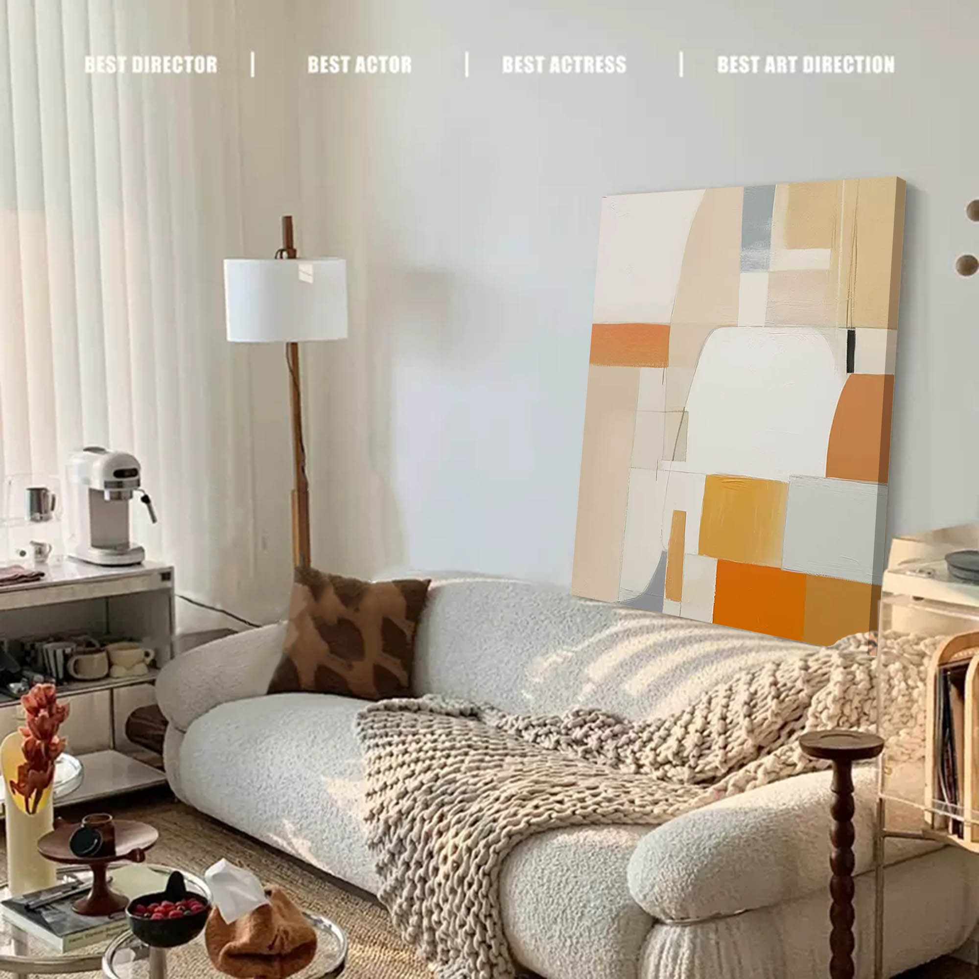 Wall Art Geometric Modern Organic