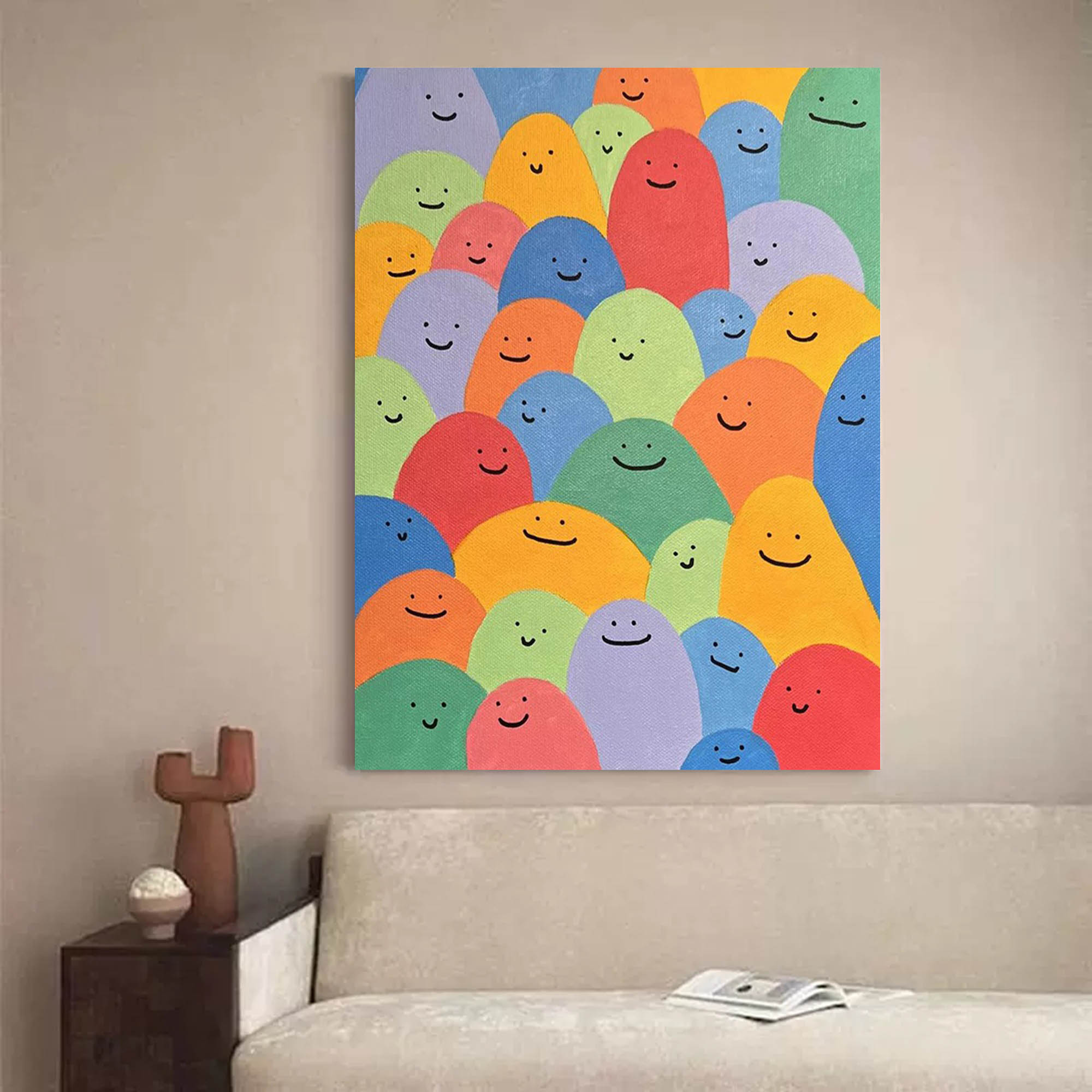 Wall Art Abstract Playful Healing Macaron Cute
