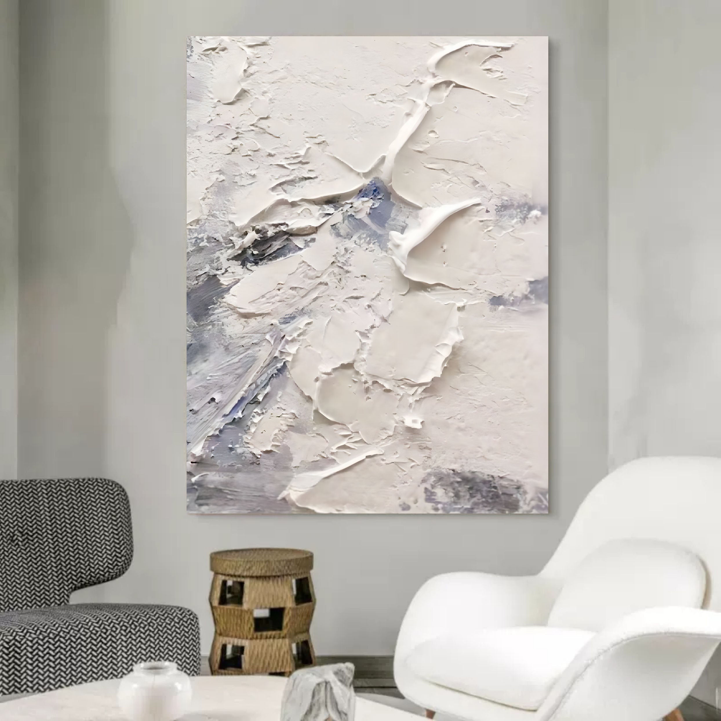 Wall Art Minimalist Impasto Abstract Relief