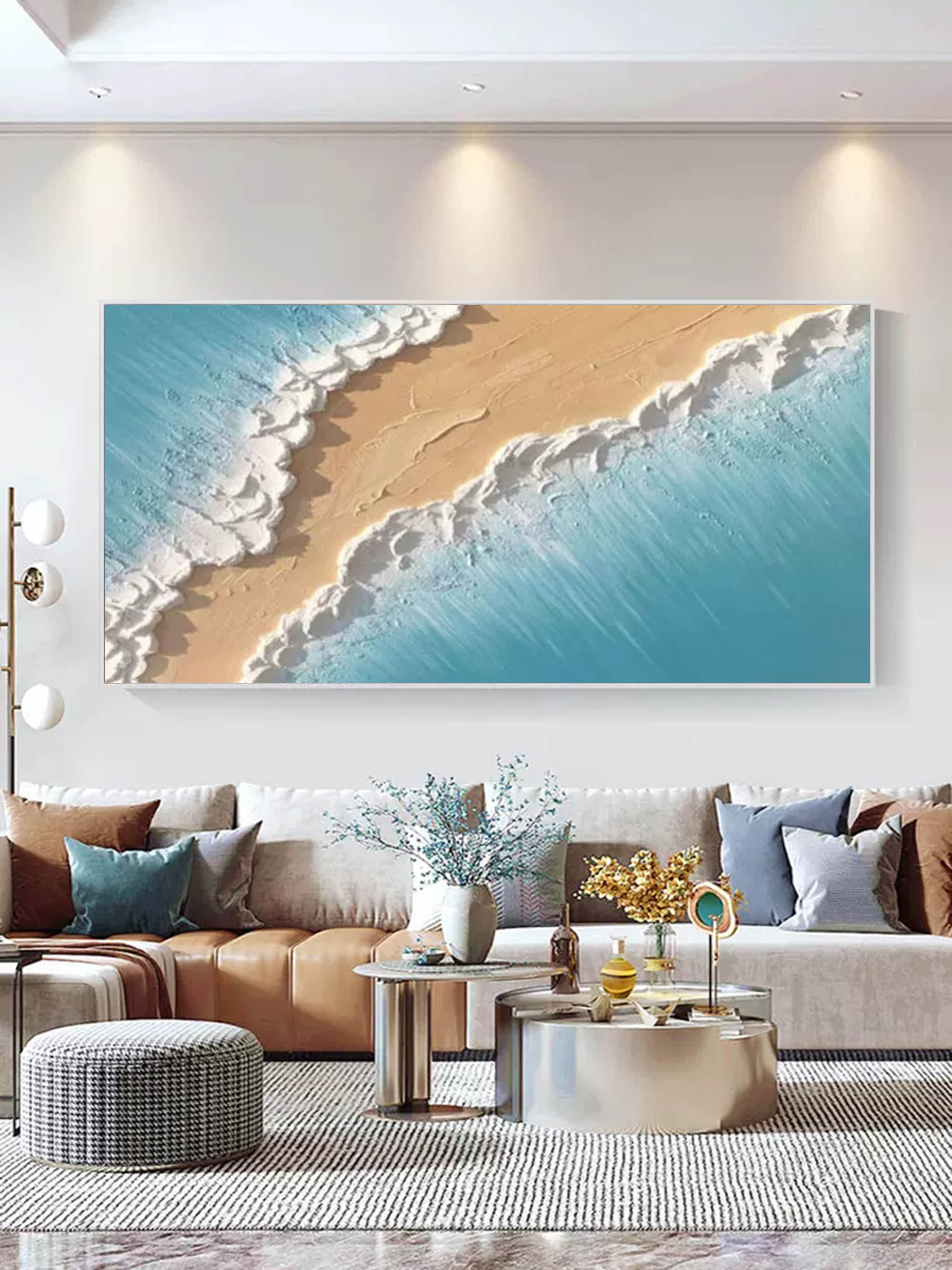 Plaster Art Texture Painting SG024 - Neutralighting
