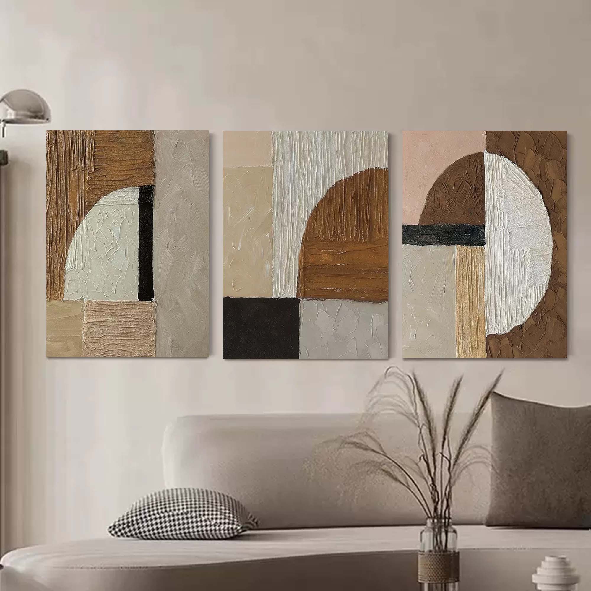 Wall Art Abstract Elegant Neutral Geometric