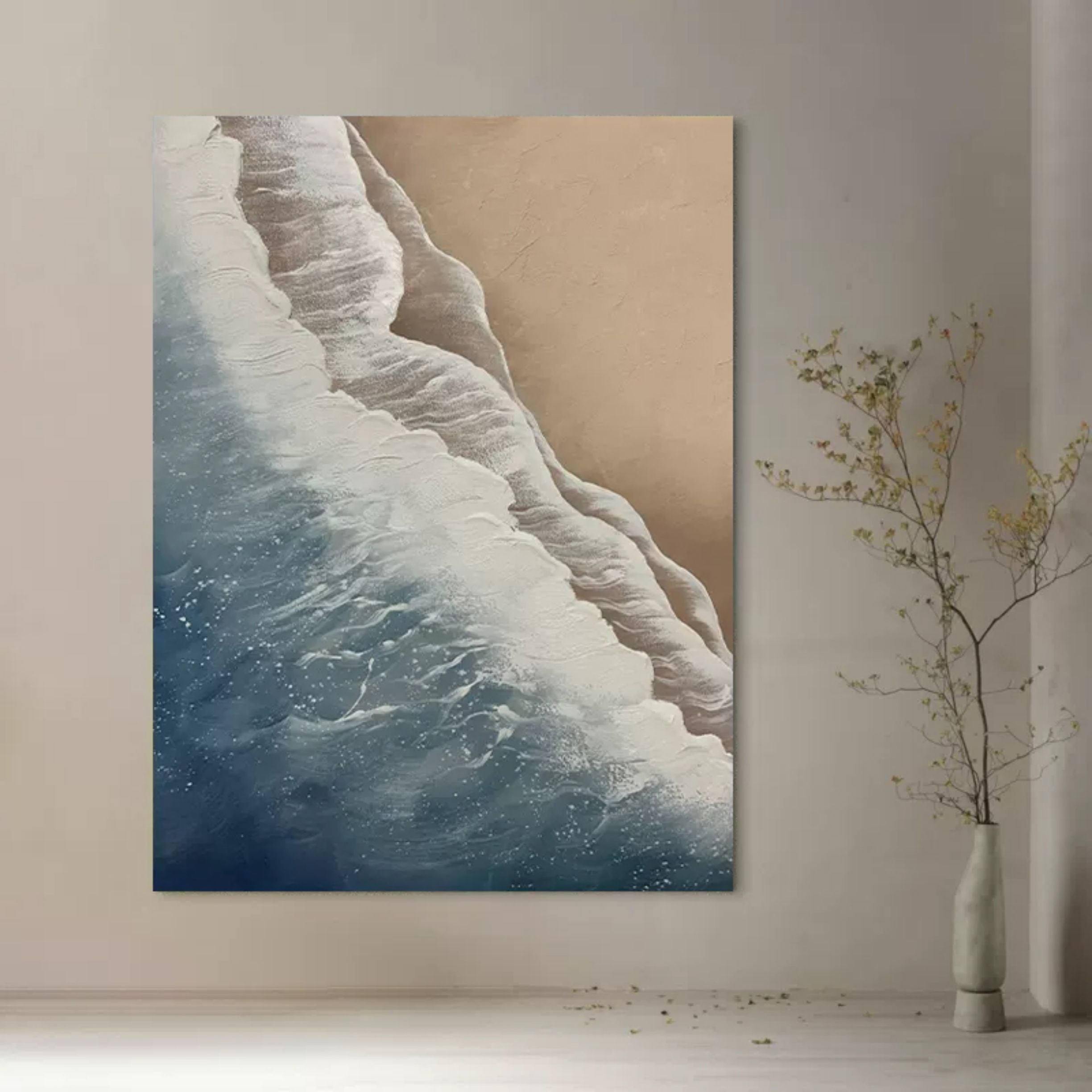 Plaster Art texture painting TX003 - Neutralighting