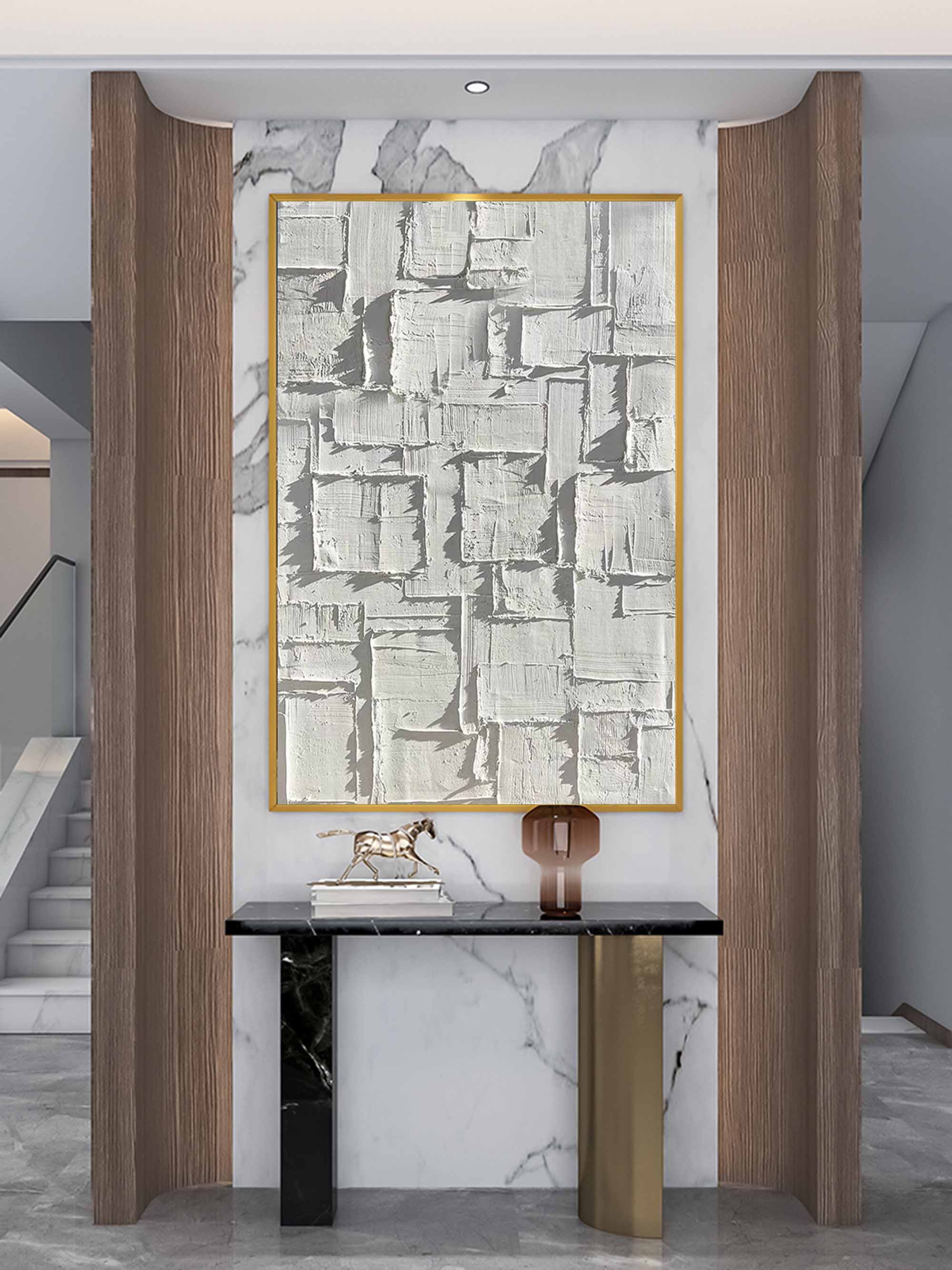 Plaster Art Texture Painting SG225 - Neutralighting