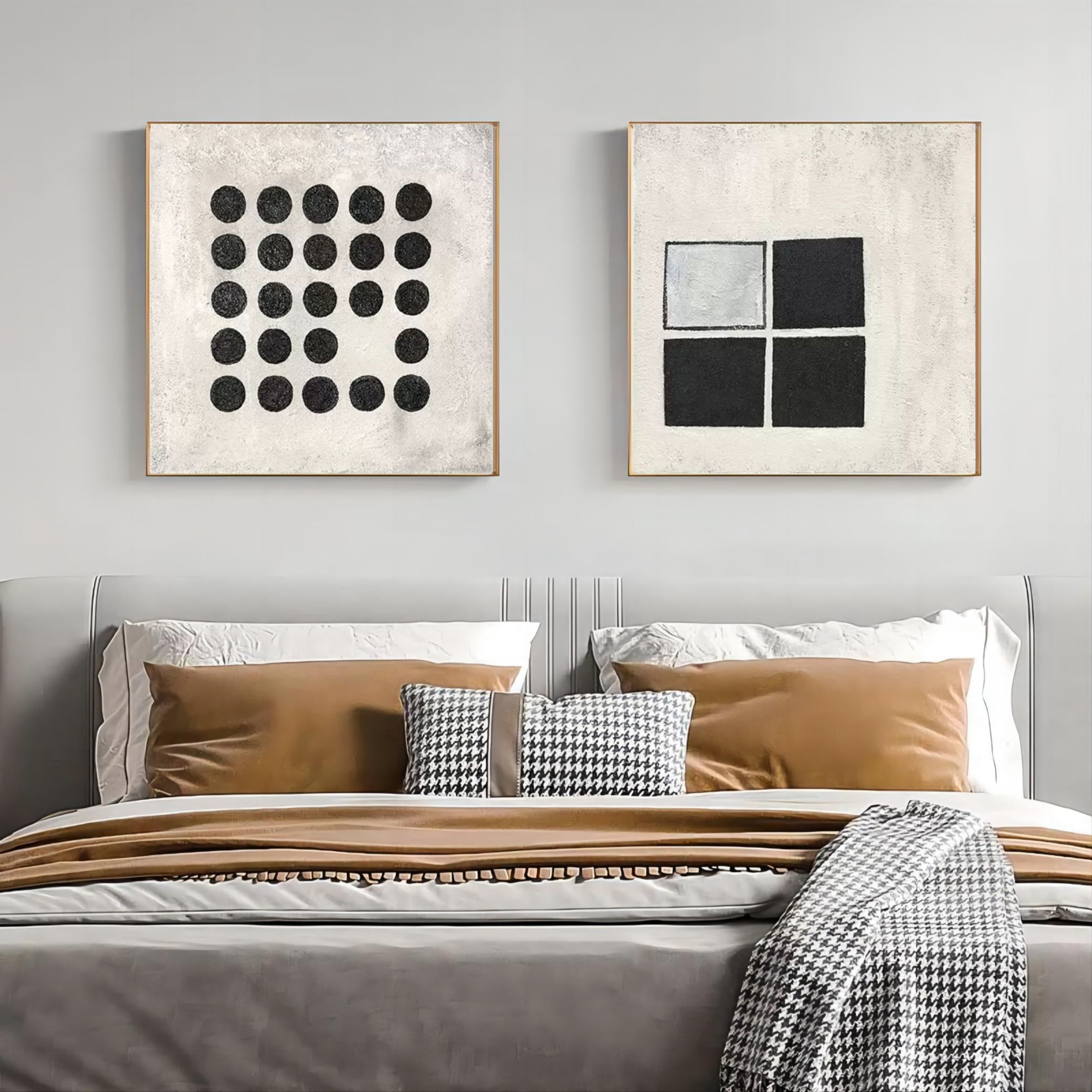 Wall Art Abstract Geometric Modern Serene