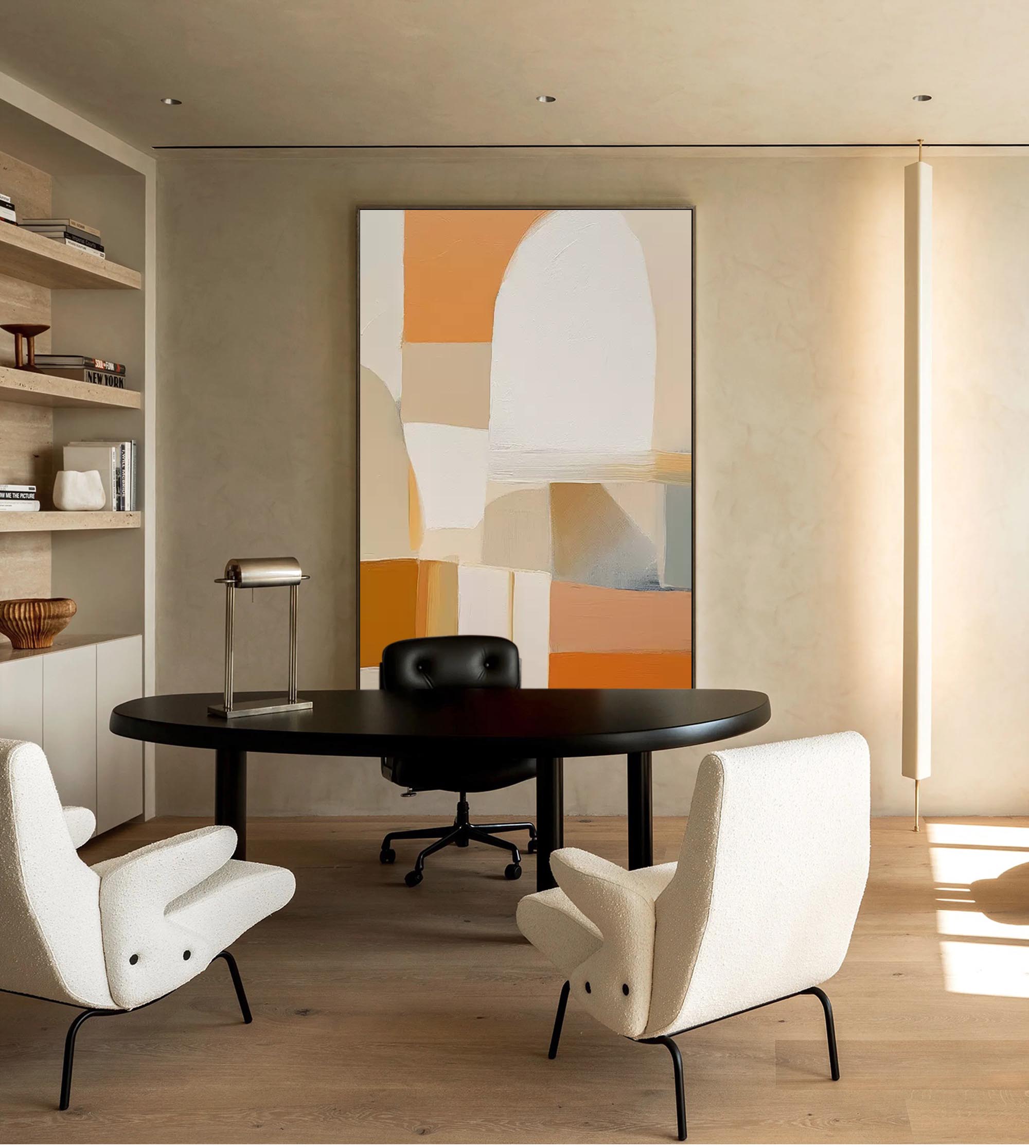 Wall Art Geometric Elegant Neutral Serene