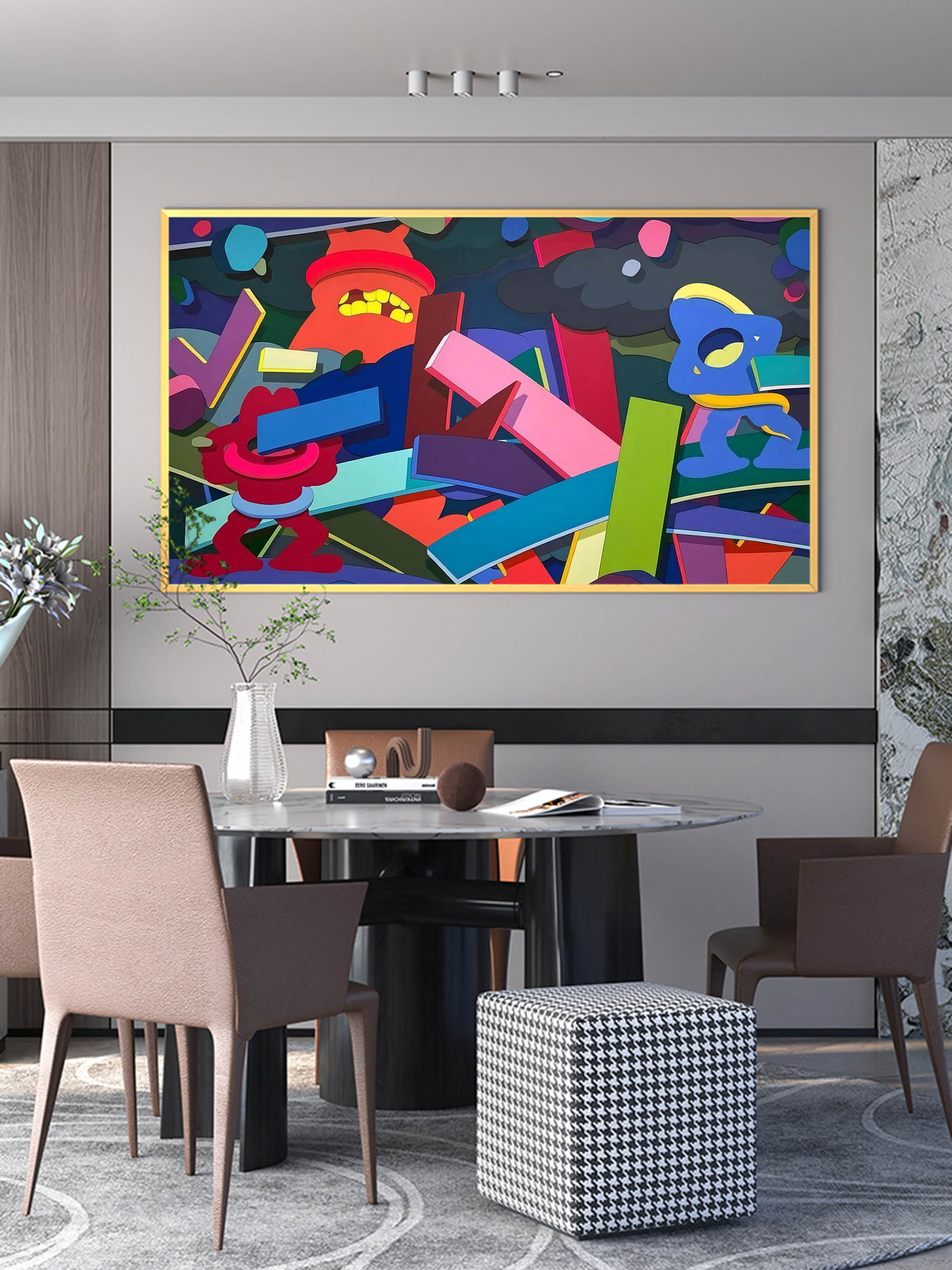 Wall Art Cartoon Graffiti Character Modern