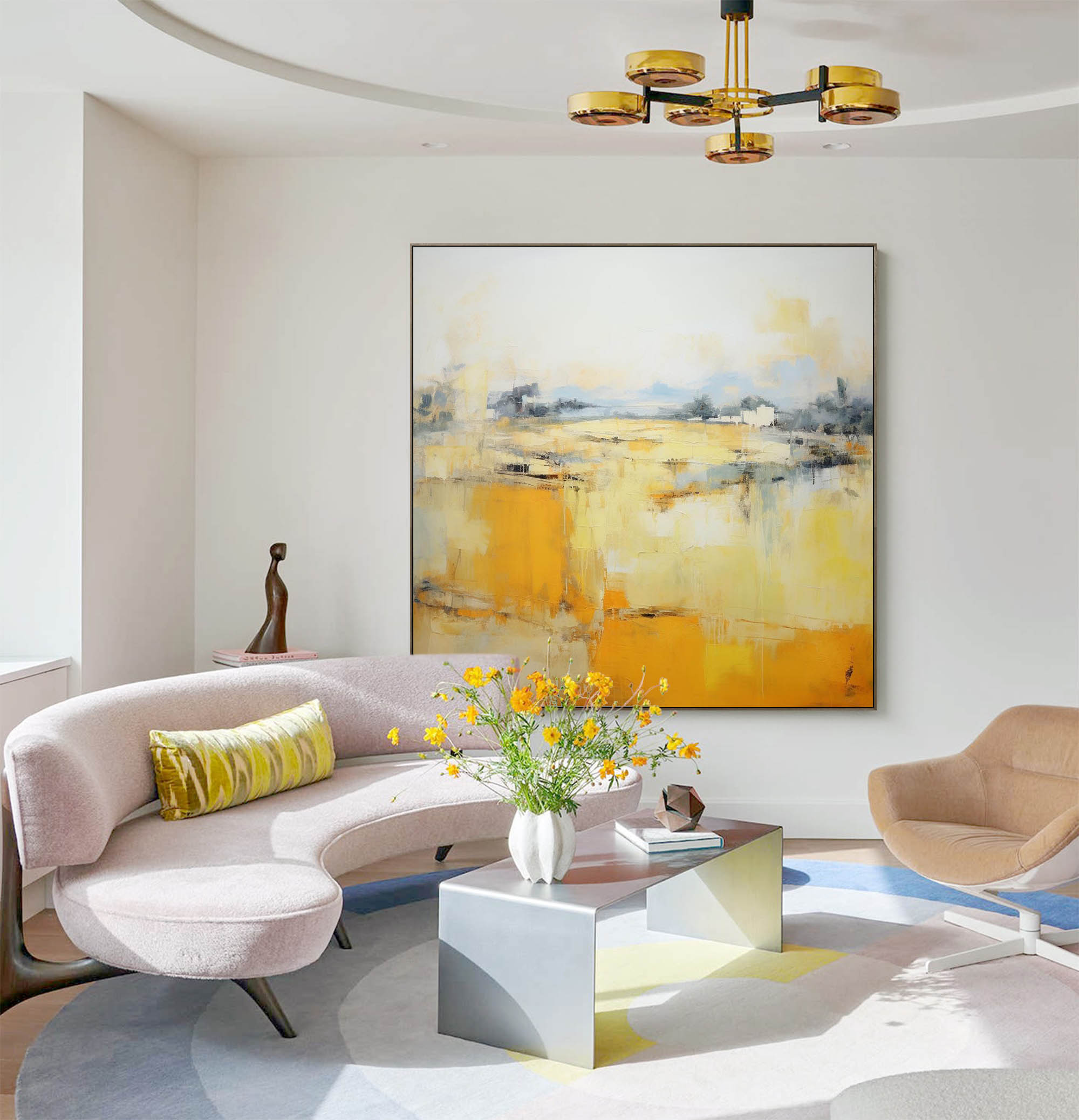 Abstract Canvas Art AB058 - Neutralighting