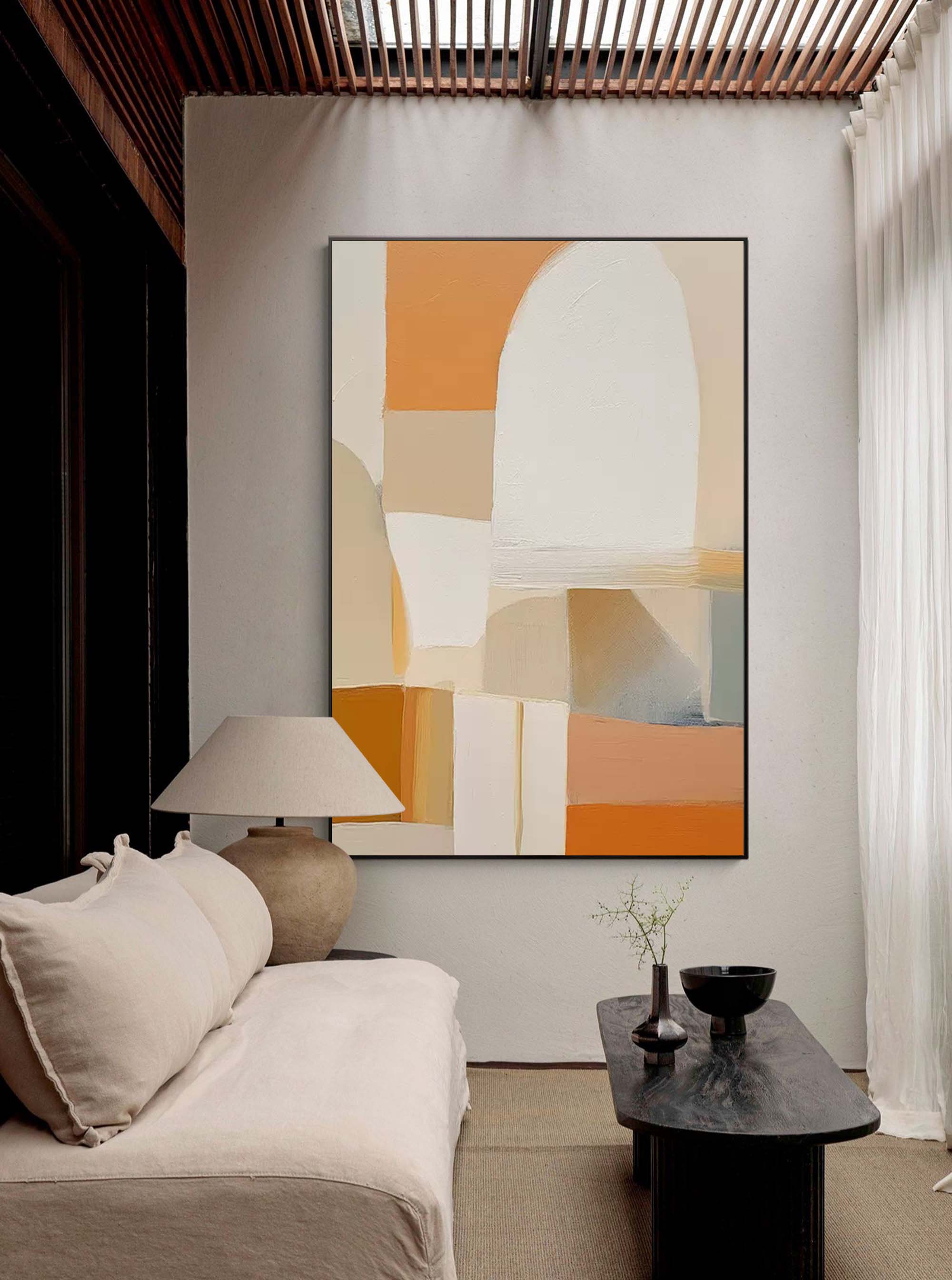 Wall Art Geometric Elegant Neutral Serene