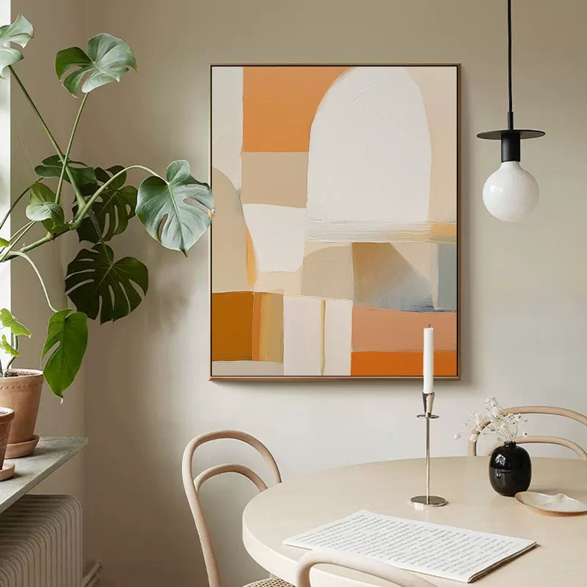 Wall Art Geometric Elegant Neutral Serene