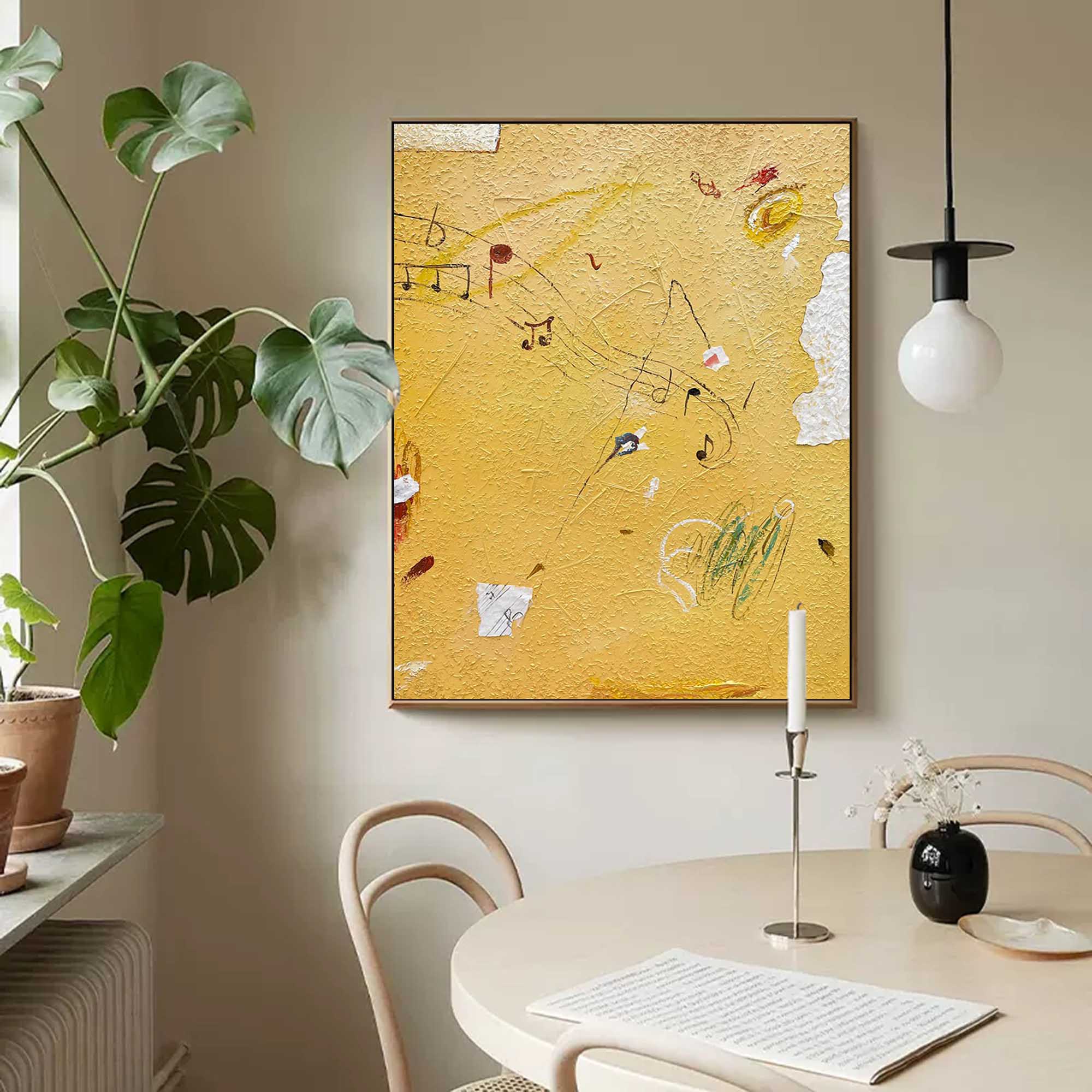 Wall Art Minimalist Vibrant Geometric Abstract