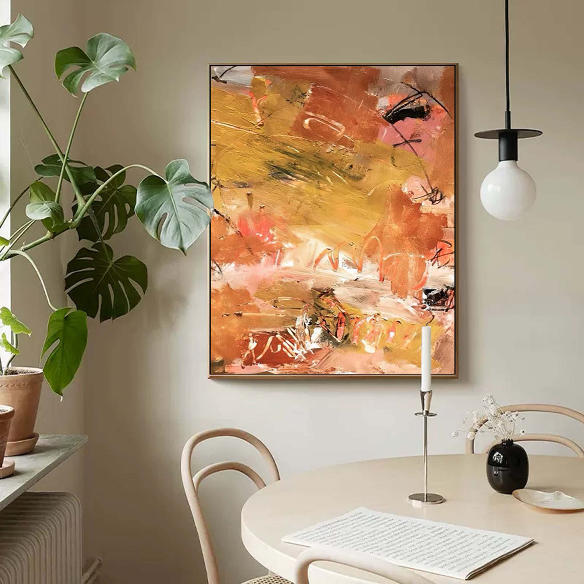 Brushstroke Abstract Impasto Canvas Wall Art