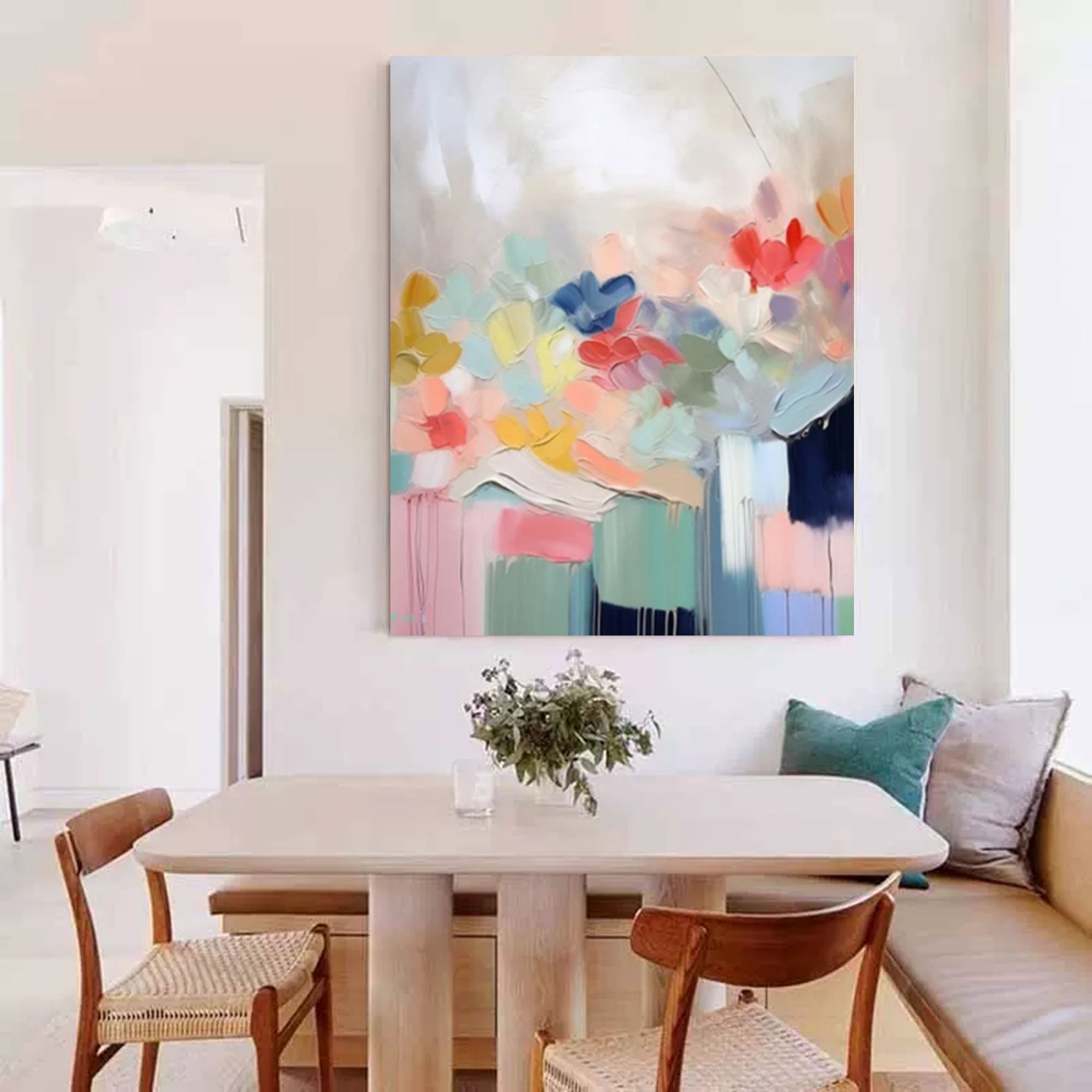 Abstract Canvas Art AB049 - Neutralighting