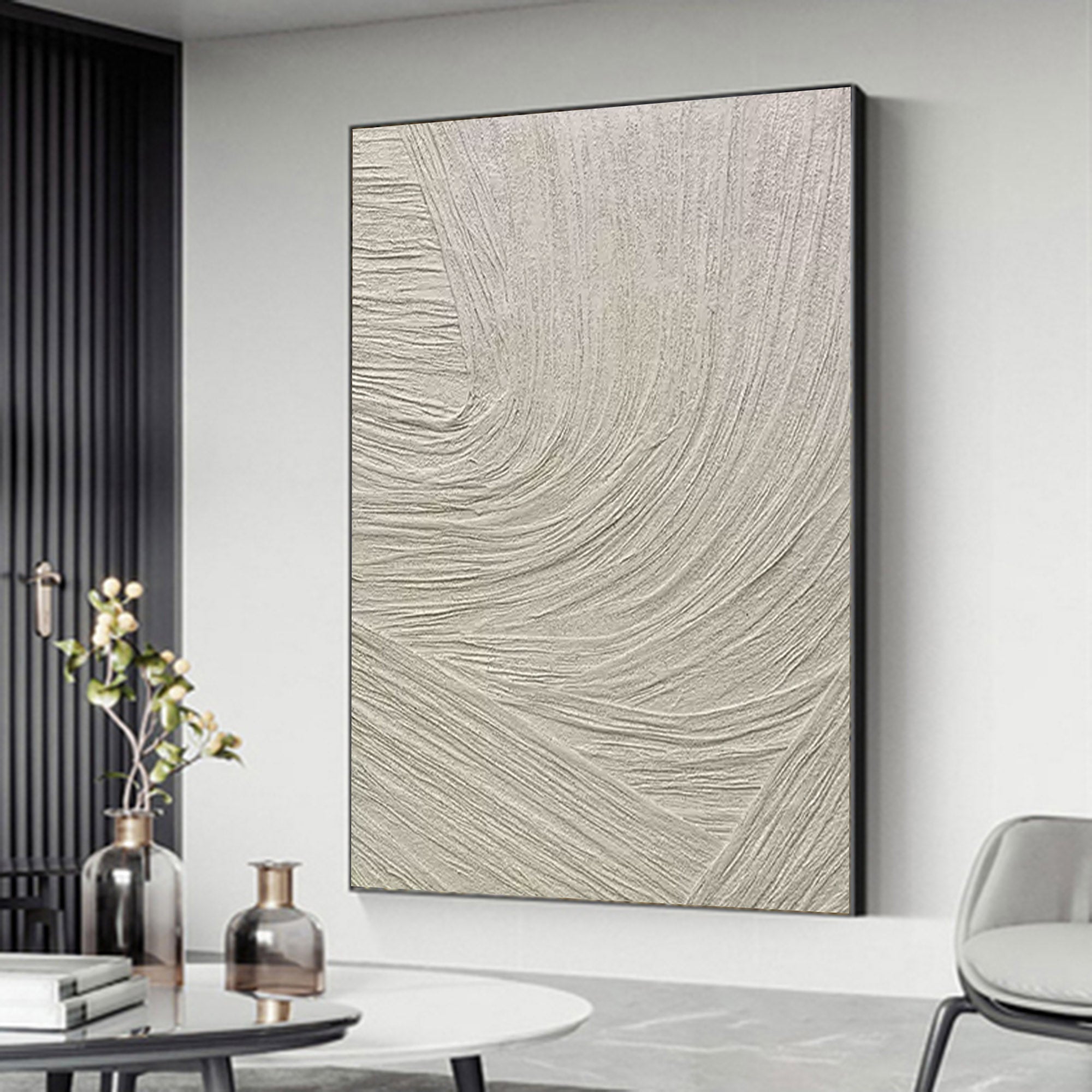 Plaster Art Texture Painting SG032 - Neutralighting