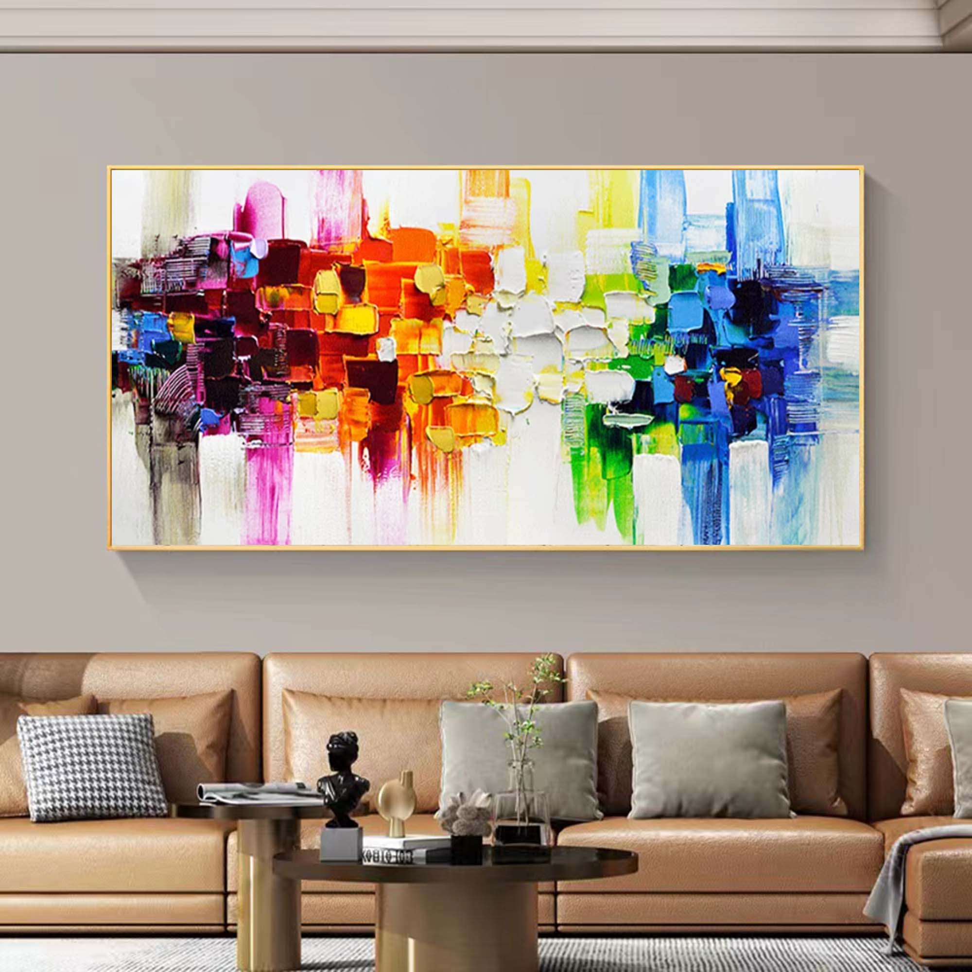 Wall Art Colorful Dynamic Abstract Chaotic