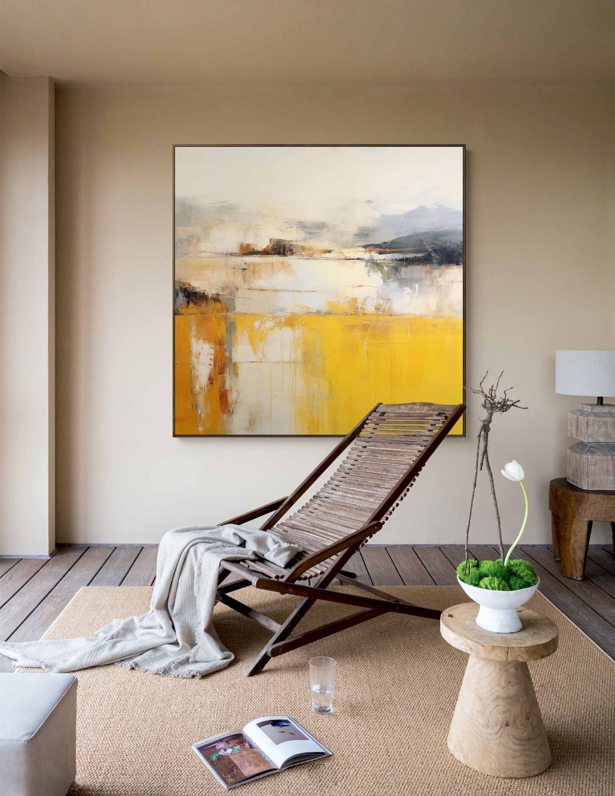 Abstract Canvas Art AB056 - Neutralighting