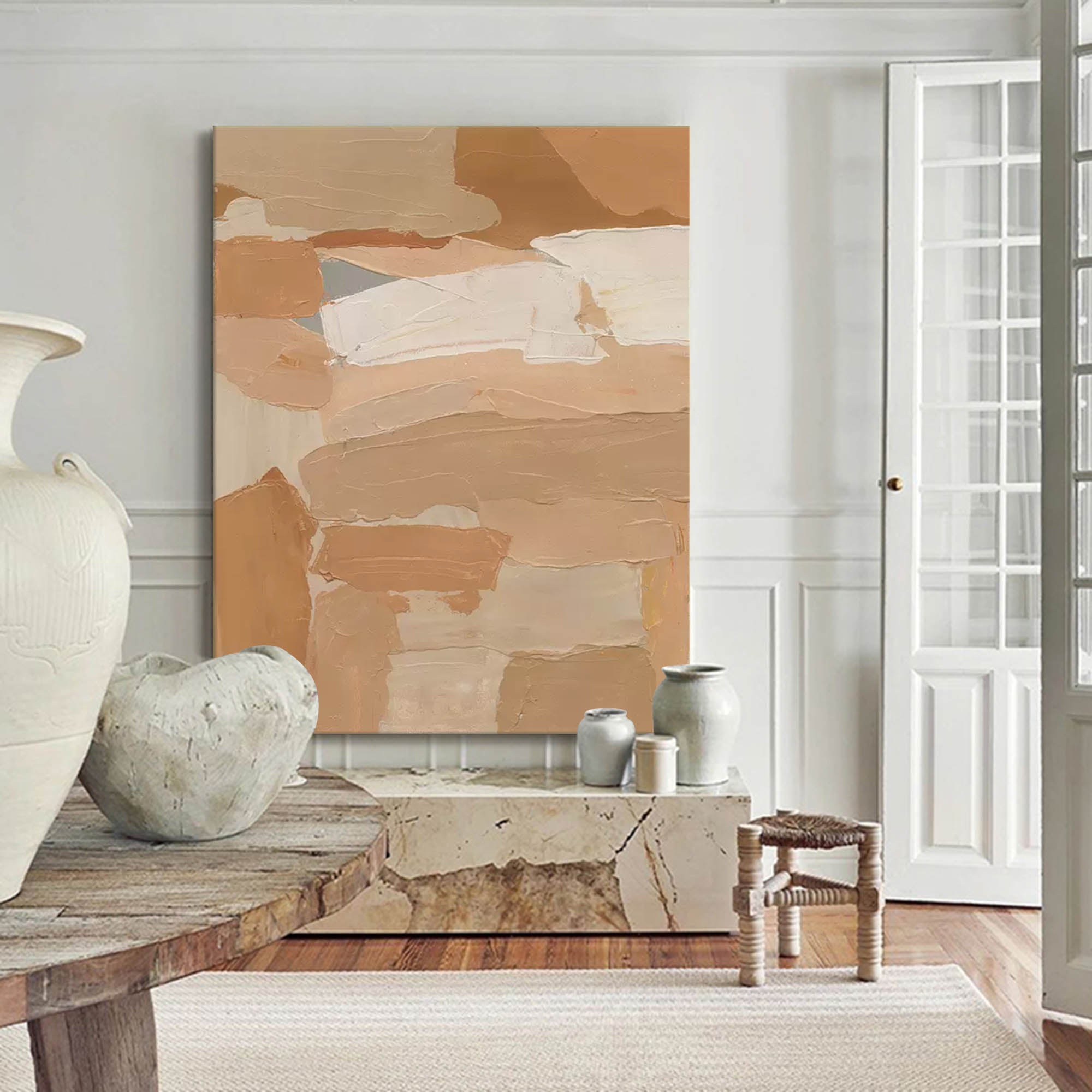 Abstract Canvas Art AB228 - Neutralighting