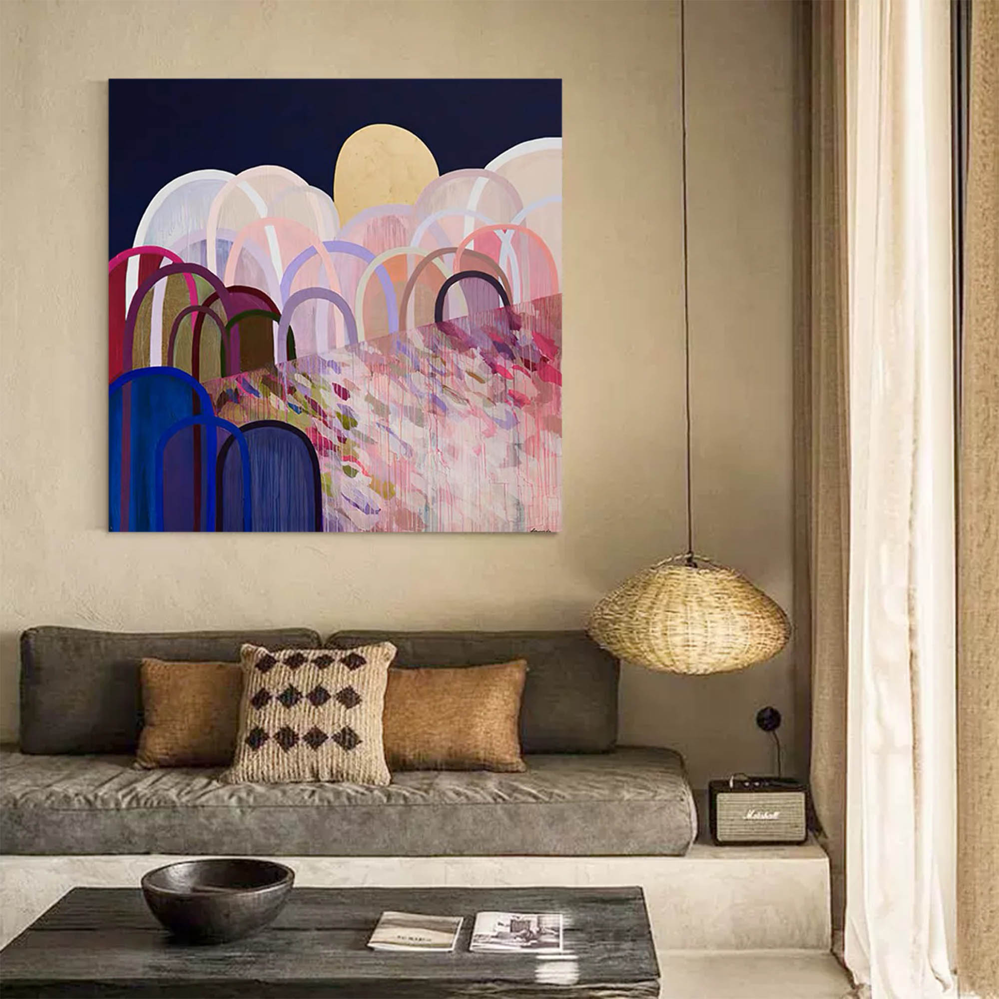 Abstract Canvas Art AB045 - Neutralighting