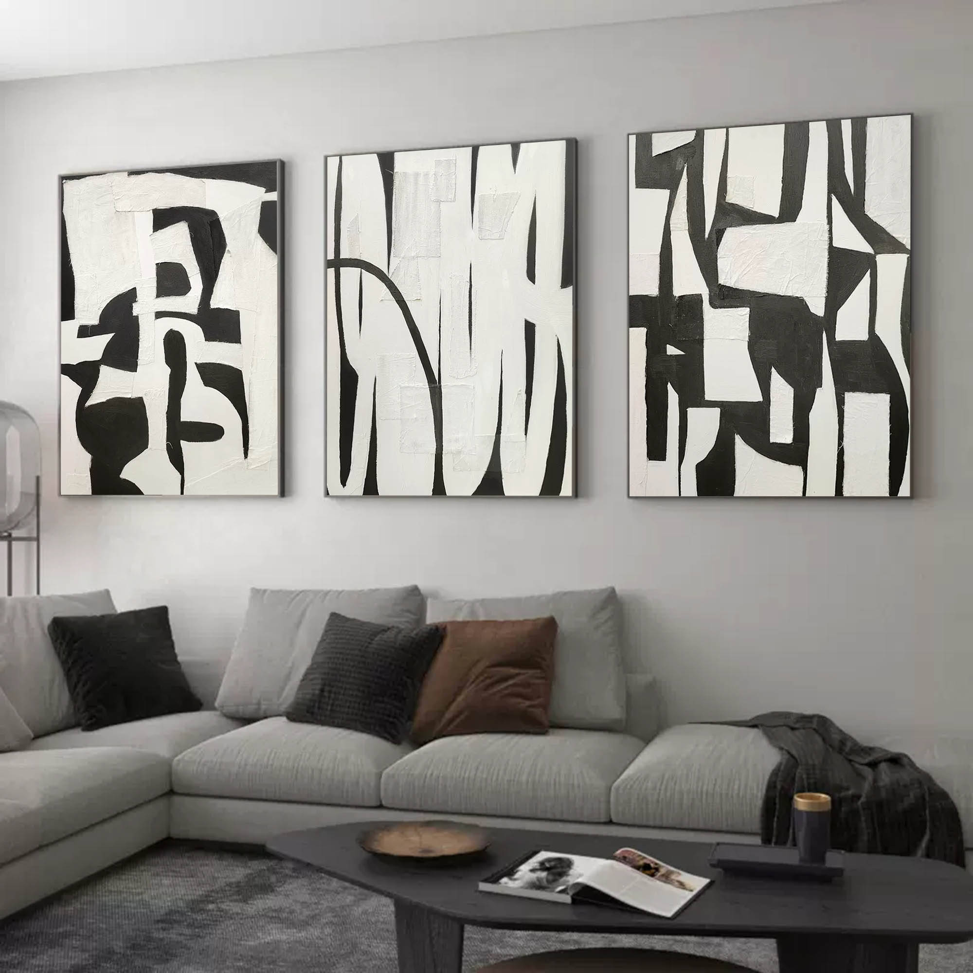 Abstract Painting Set of 3 SP123 - Neutralighting