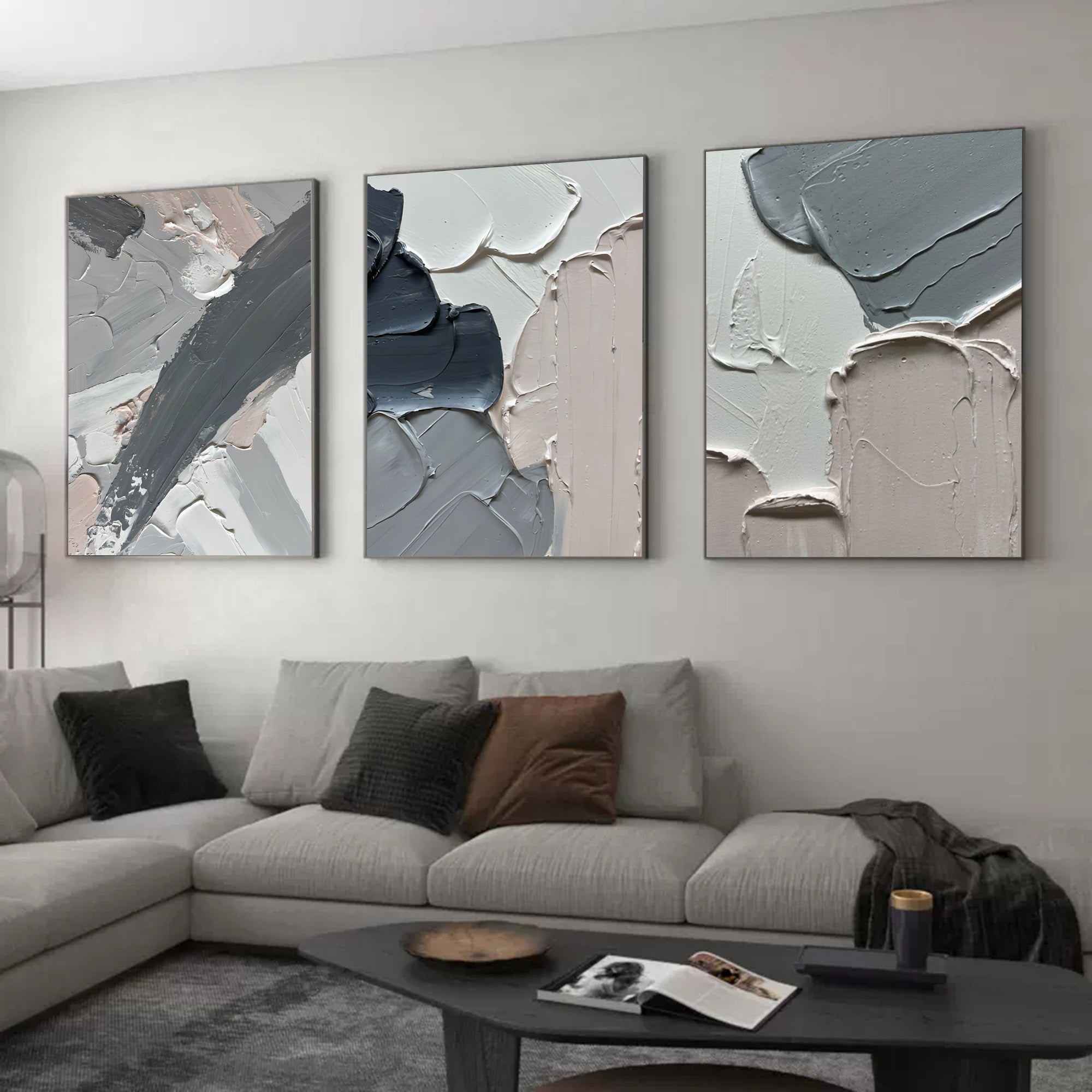 Abstract Painting Set of 3 SP079 - Neutralighting