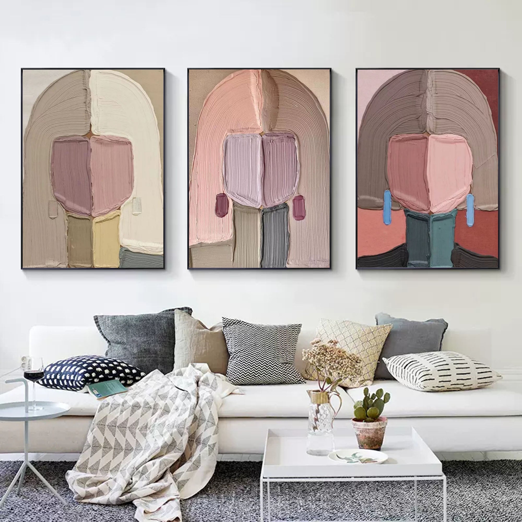 Abstract Painting Set of 3 SP085 - Neutralighting