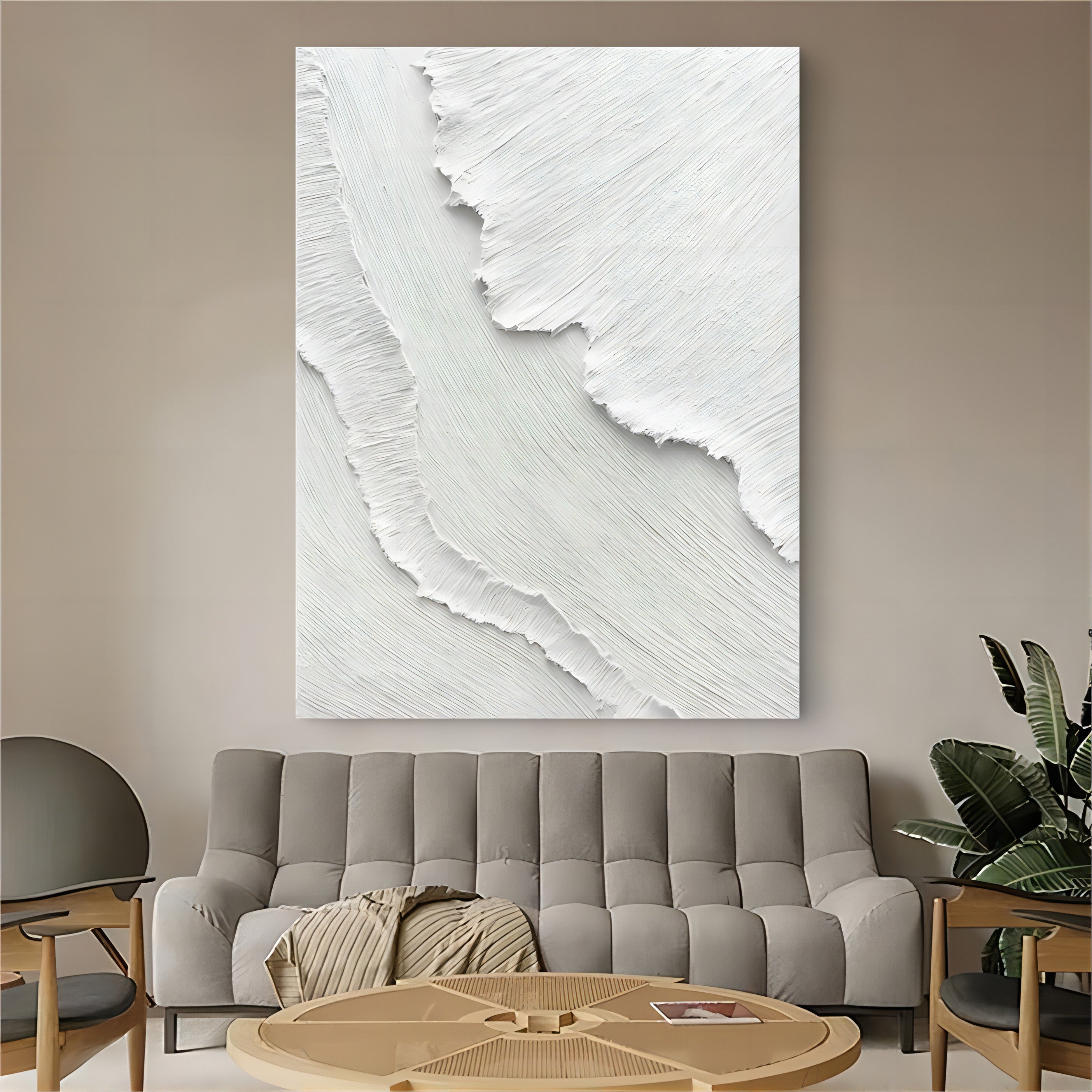 Plaster Art Texture Painting TX099 - Neutralighting
