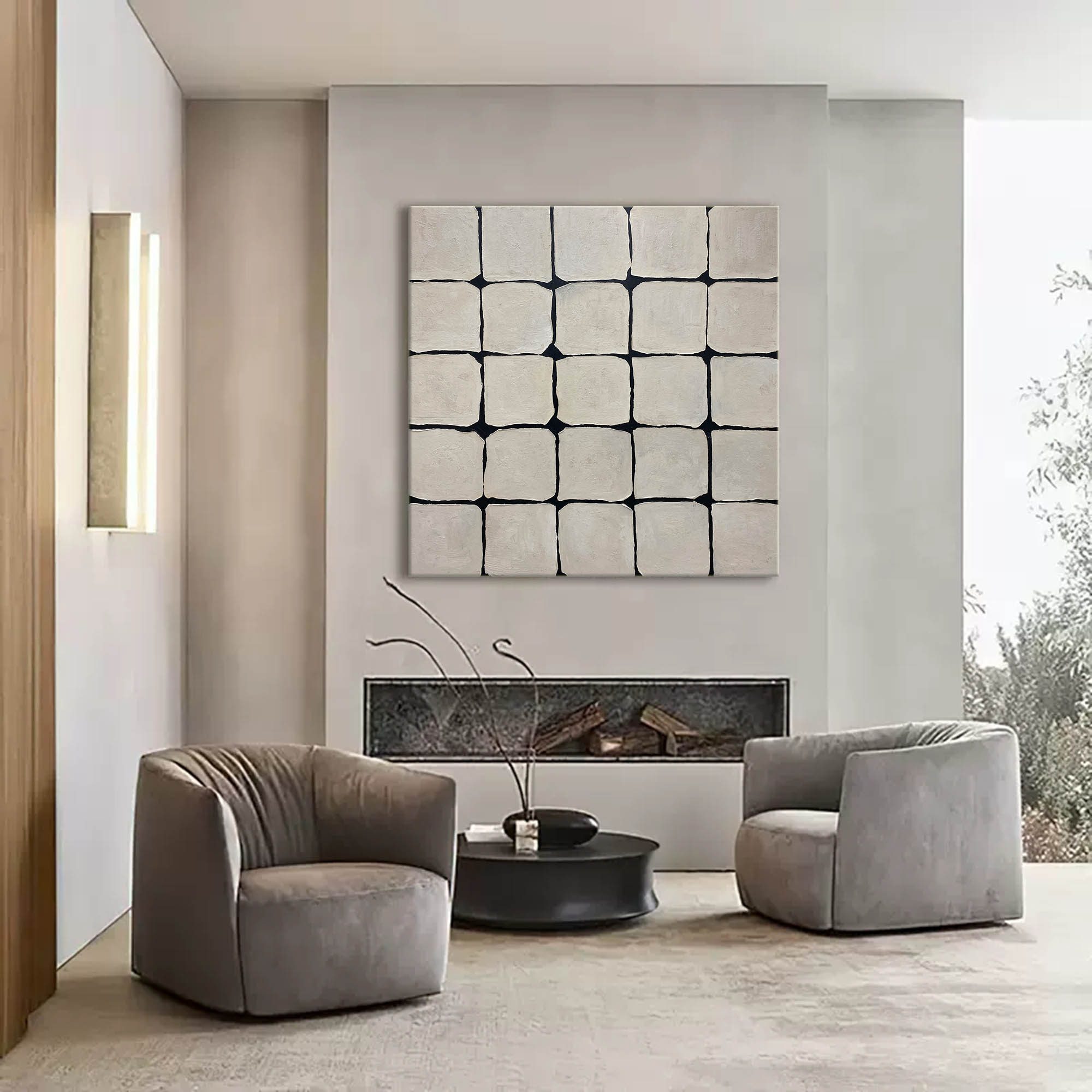 Wall Art Wabi-Sabi Minimalist Geometric