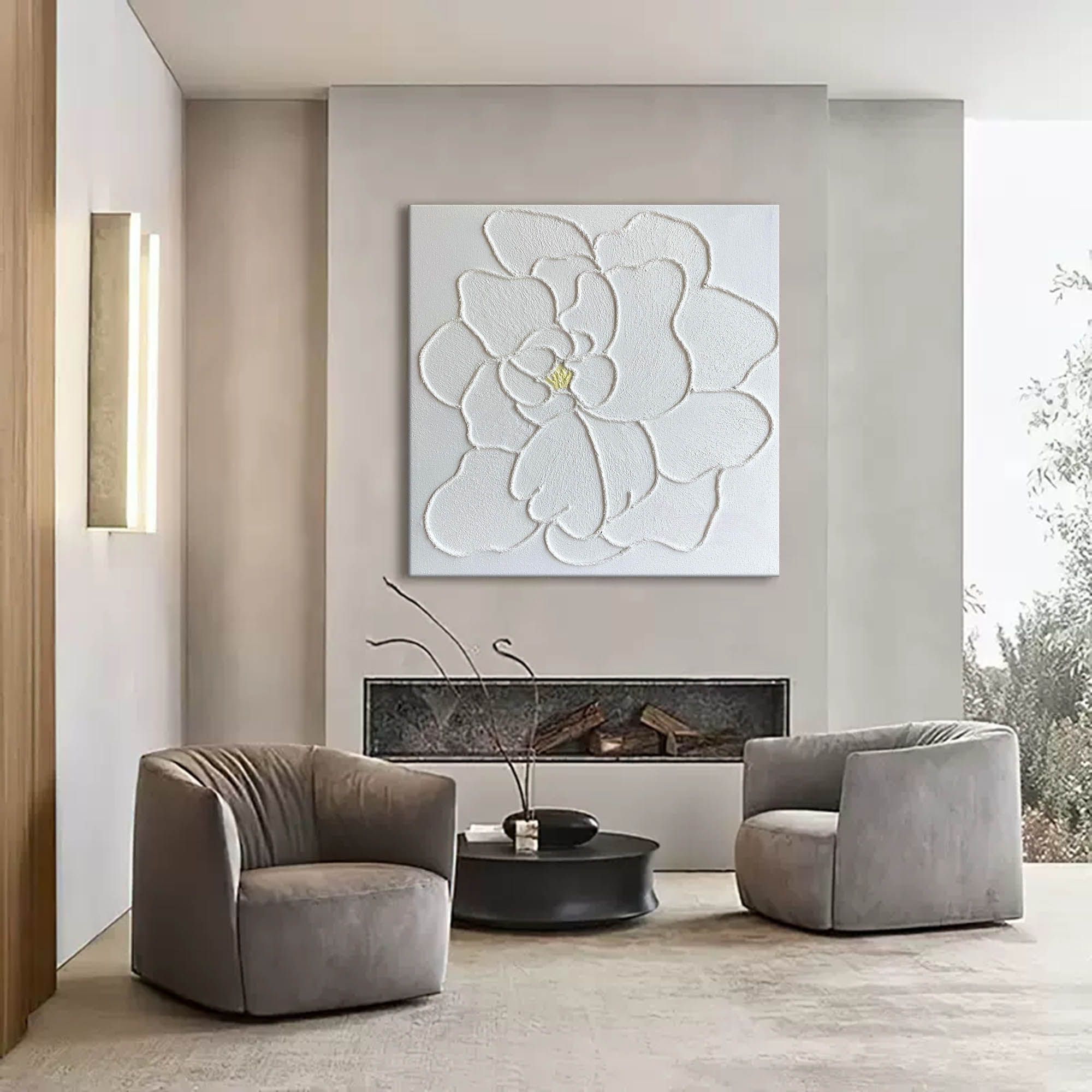 Plaster Art Texture Painting SG206 - Neutralighting