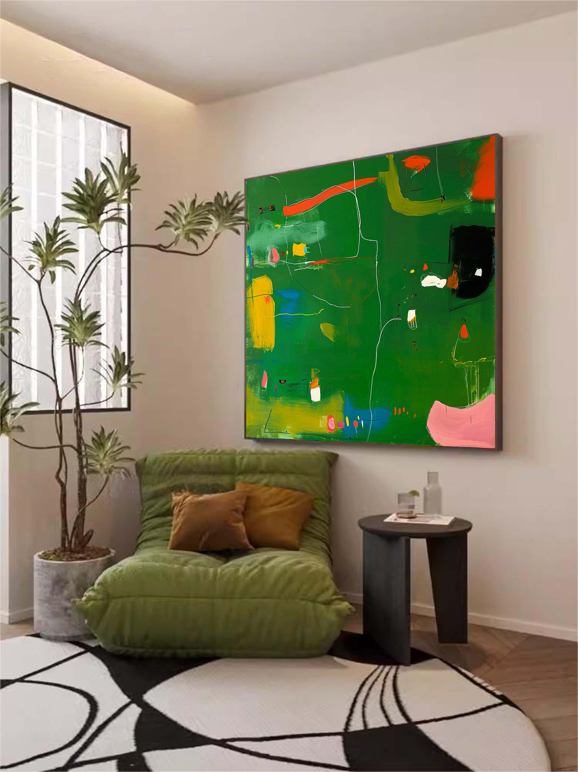 Wall Art Energetic Lively Modern Abstract